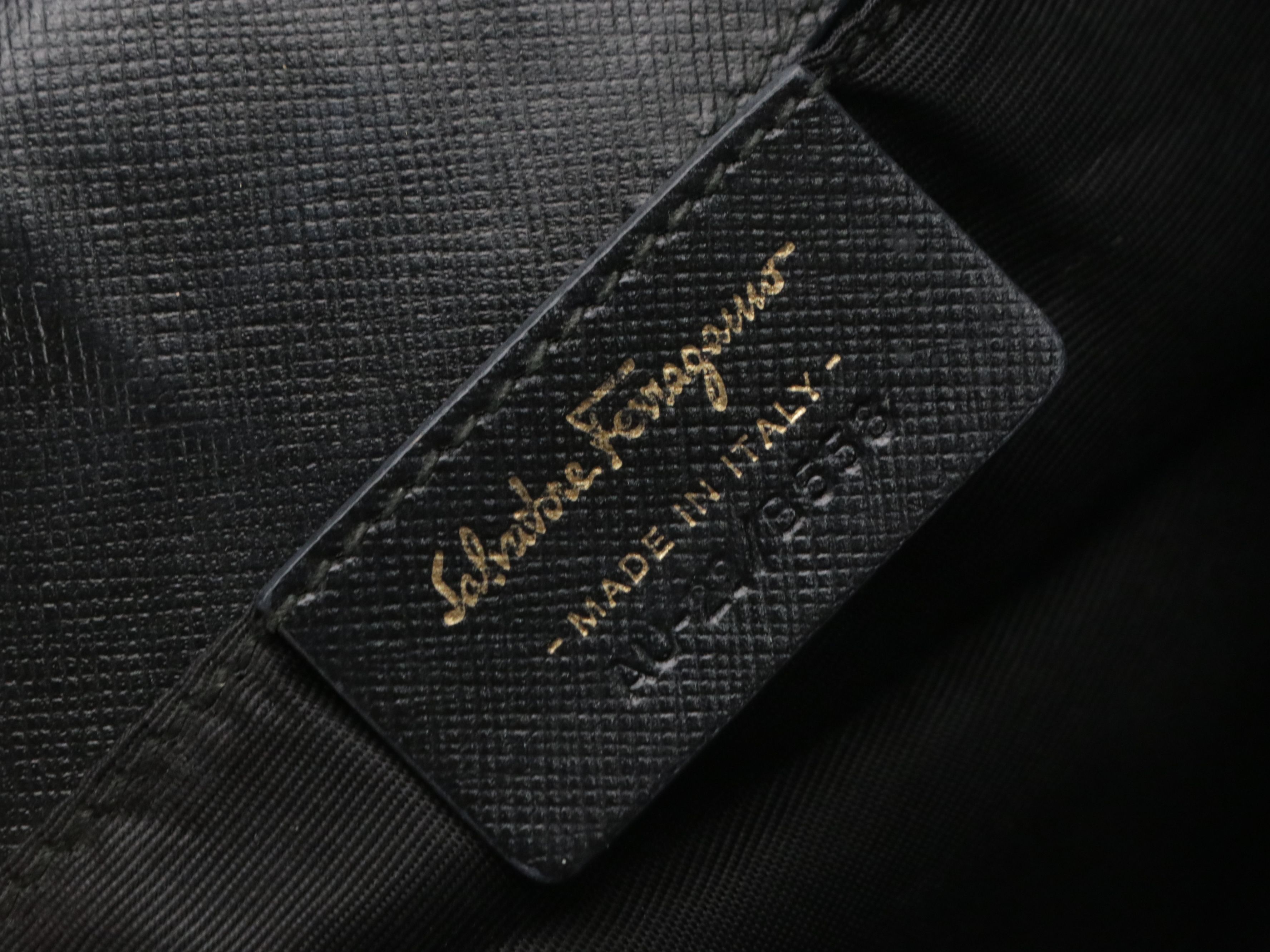 Salvatore Ferragamo Miss Vara Bow Crossbody Bag in Black Saffiano Lux Leather