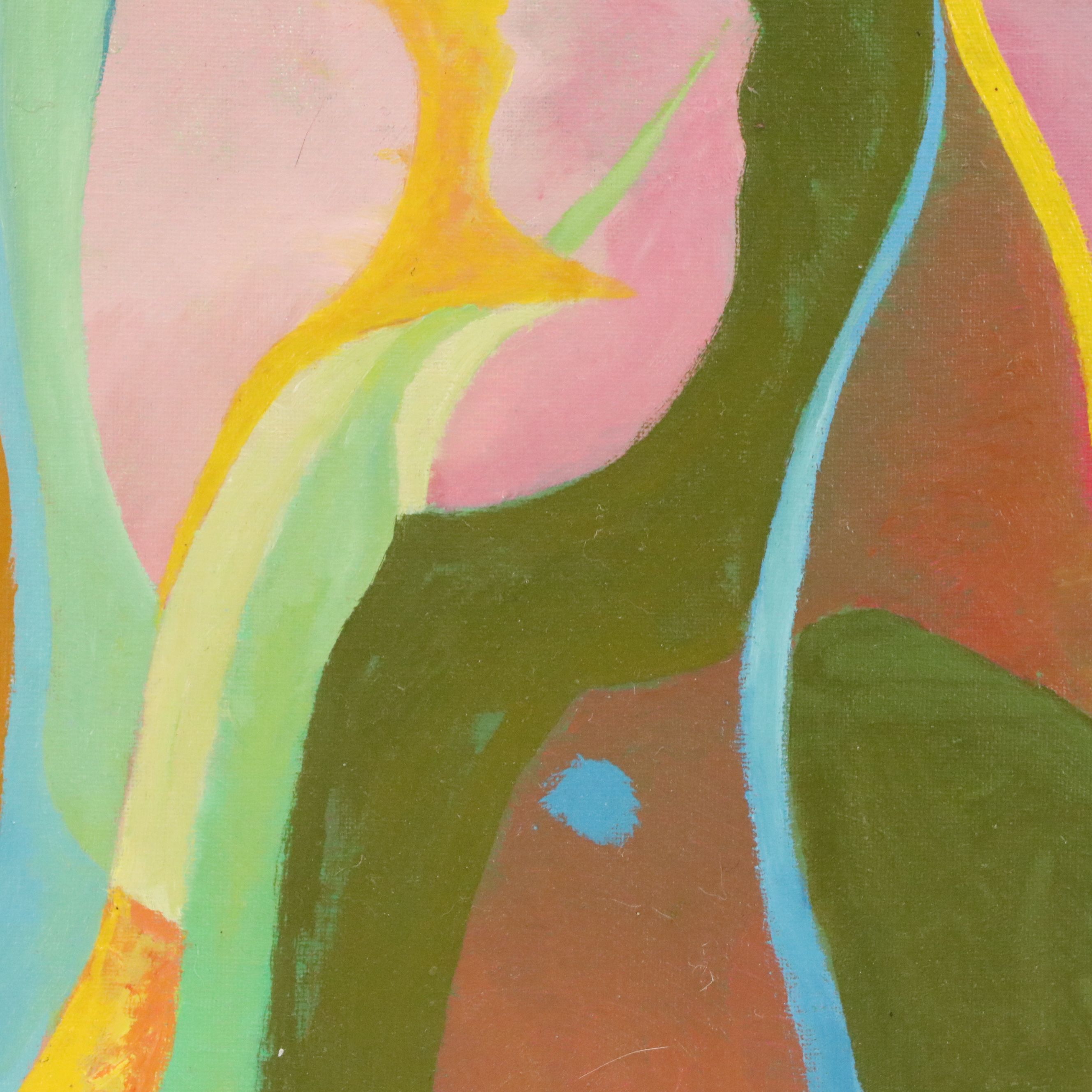 Steven David Brandlein Abstract Oil Painting, 21st Century