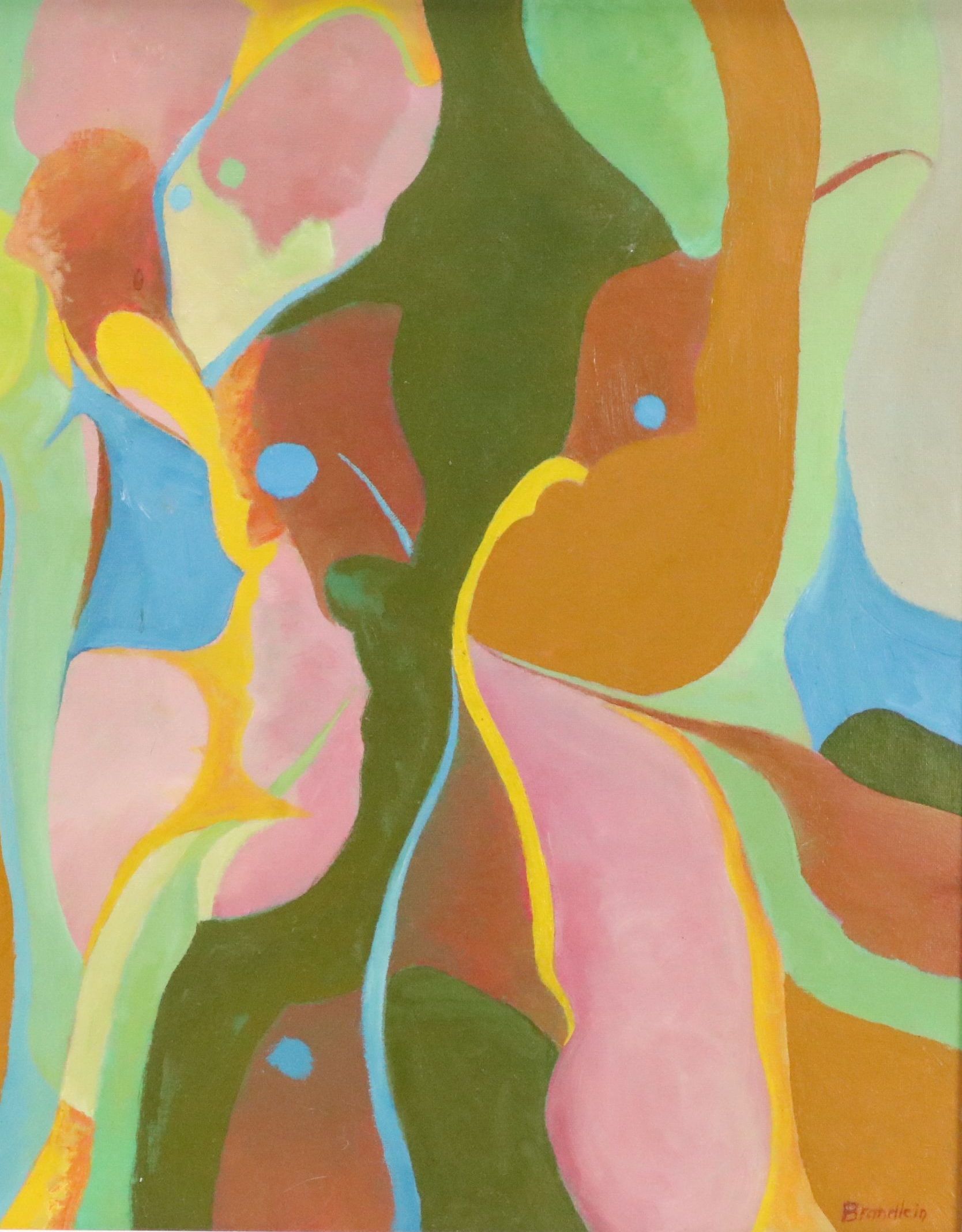 Steven David Brandlein Abstract Oil Painting, 21st Century