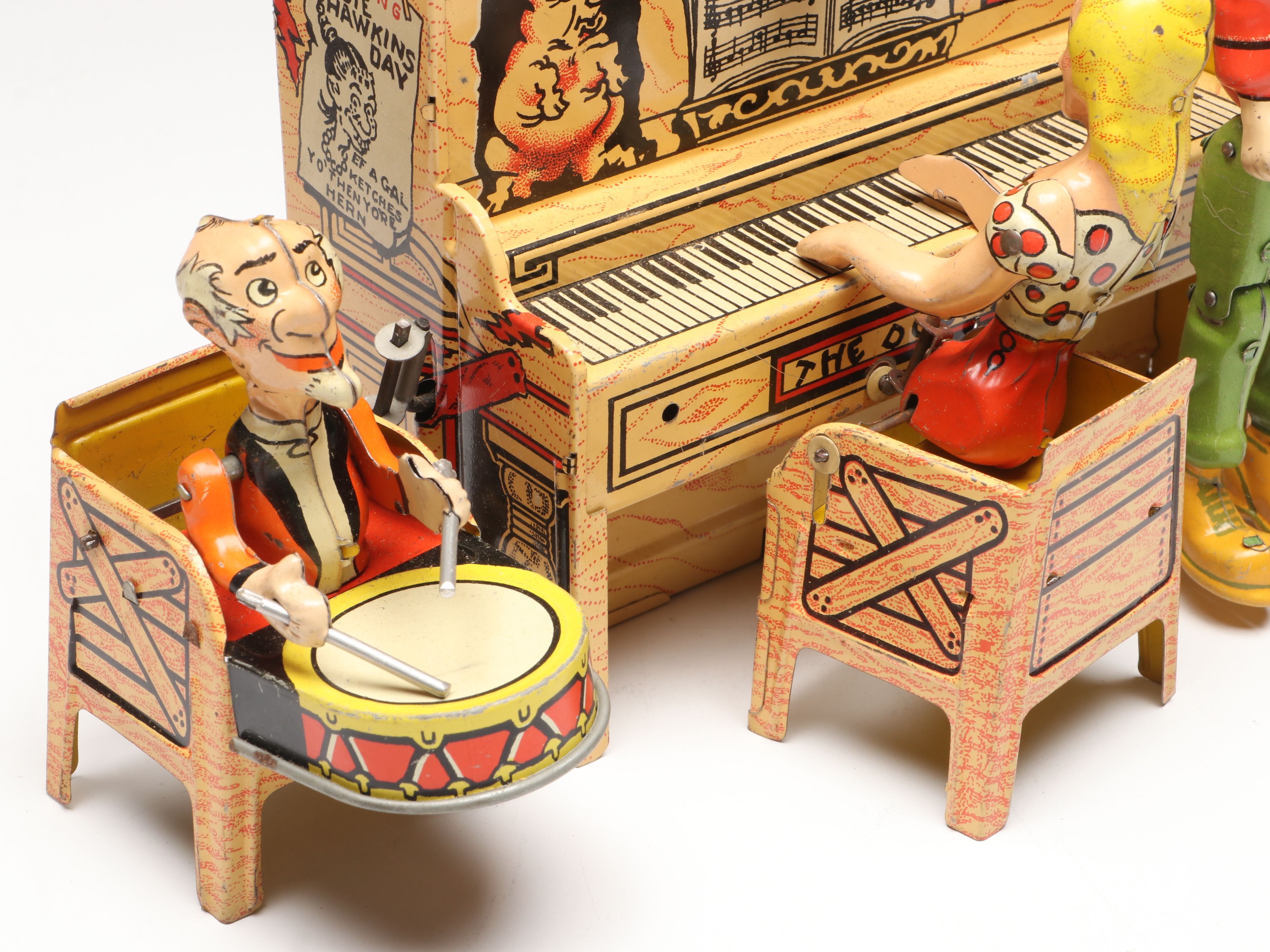Unique Art Mfg. Co. "Li'l Abner and His Dogpatch Band" Wind-Up Toy, Circa 1945