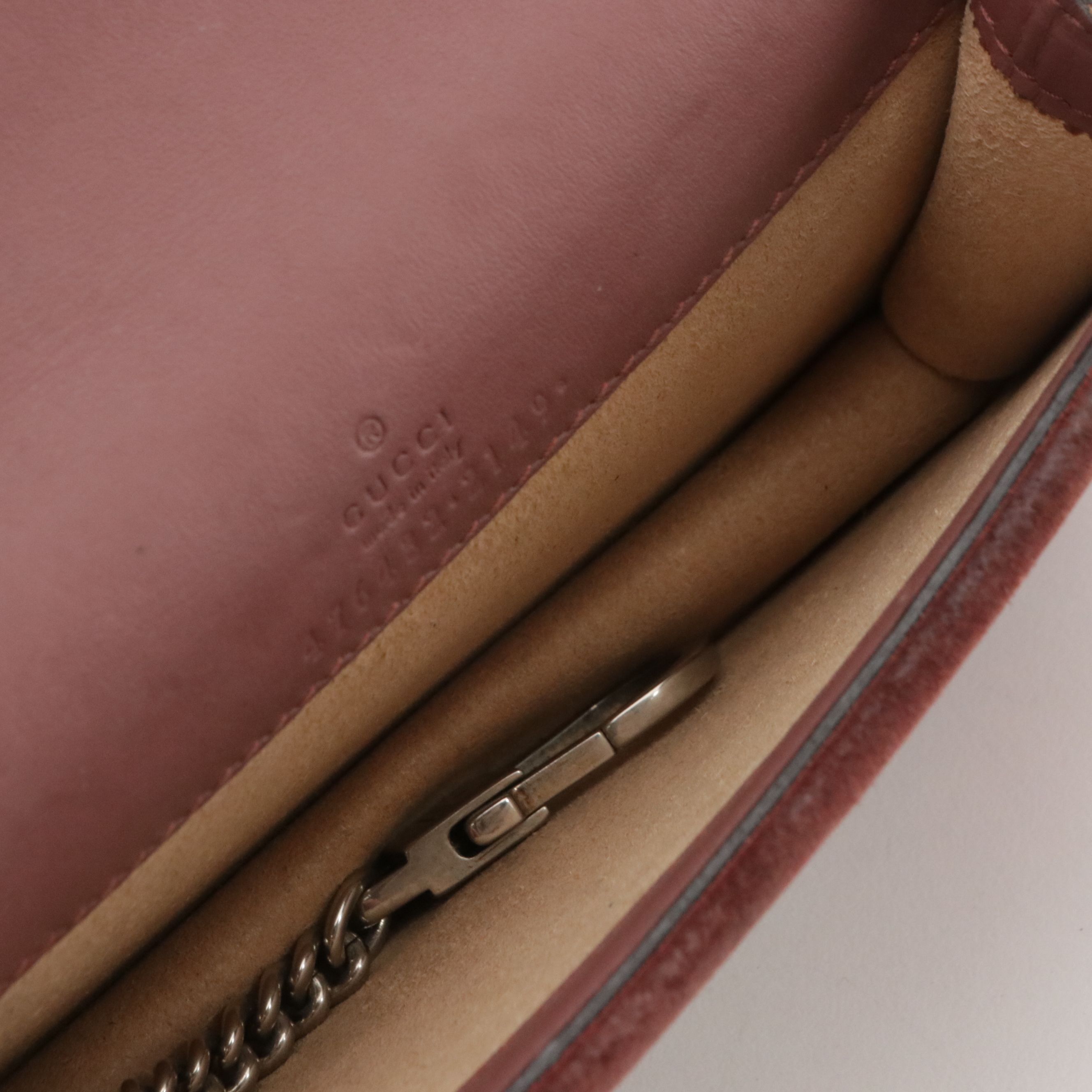 Gucci Dionysus Super Mini Chain Crossbody Bag in GG Supreme Bloom Canvas