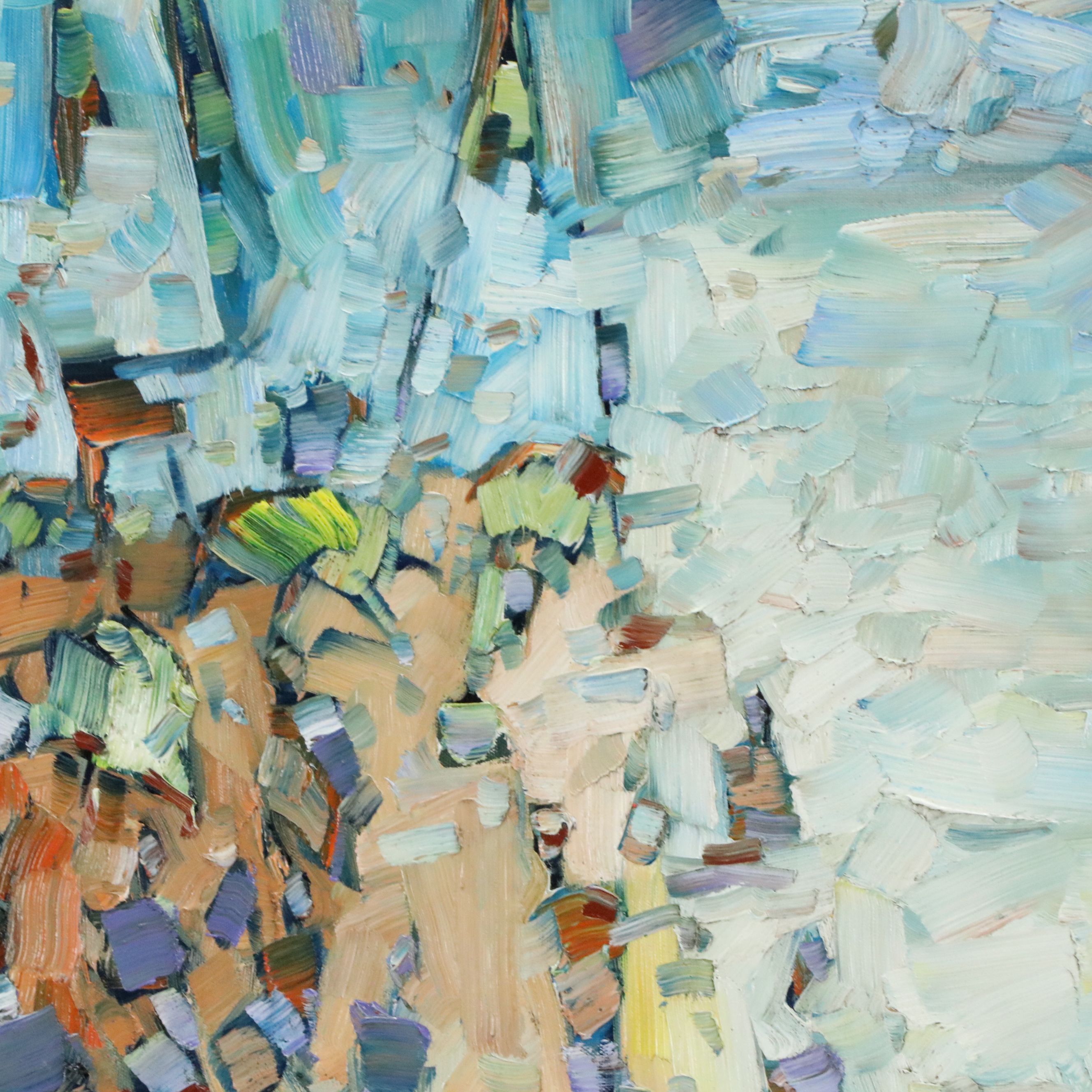 Serguei Novitchkov Oil Painting "Breathing Line," 2026