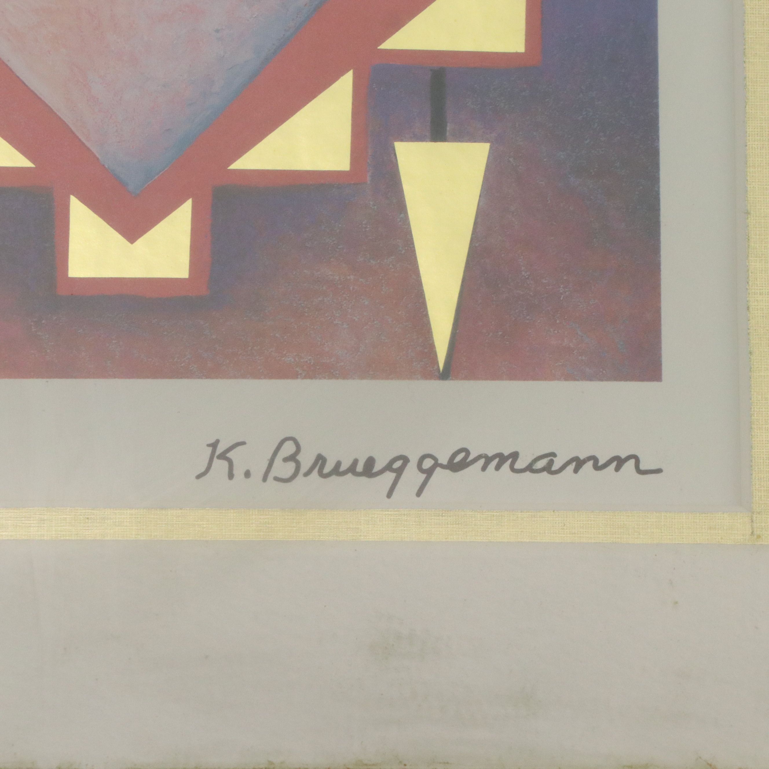 After K. Brueggemann Offset Lithograph "Southwestern Still Life I"