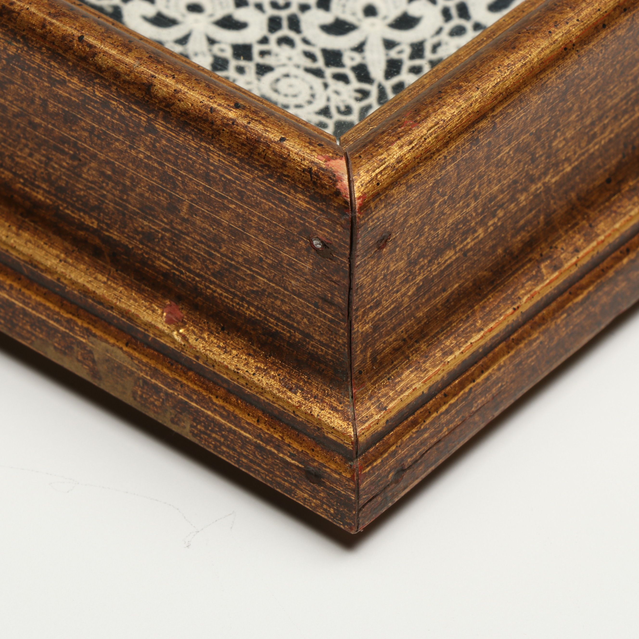 Pair of Handmade Embroidery and Brussels Lace Cotton Panels in Frames