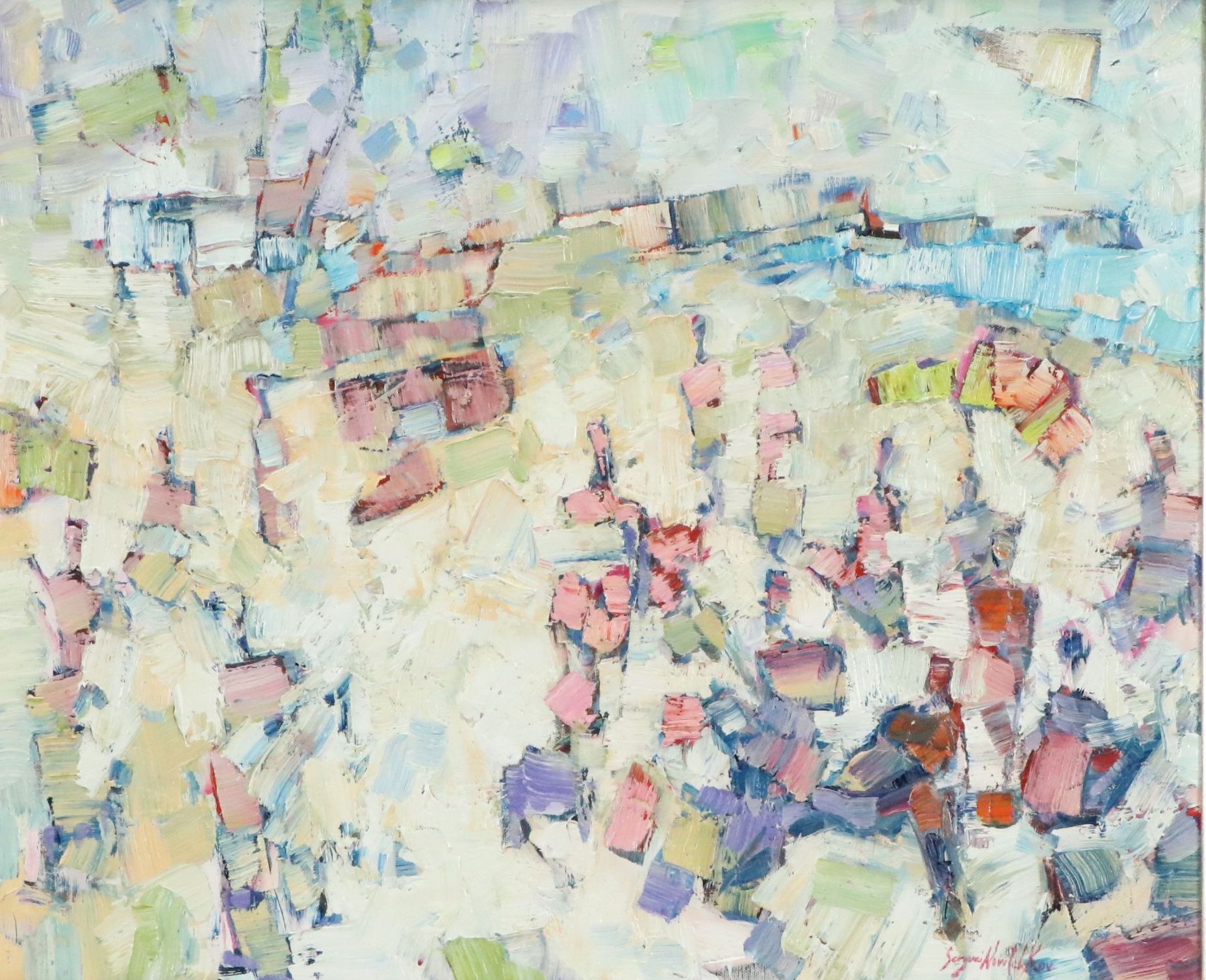 Serguei Novitchkov Oil Painting "Ocean Pigment," 2026
