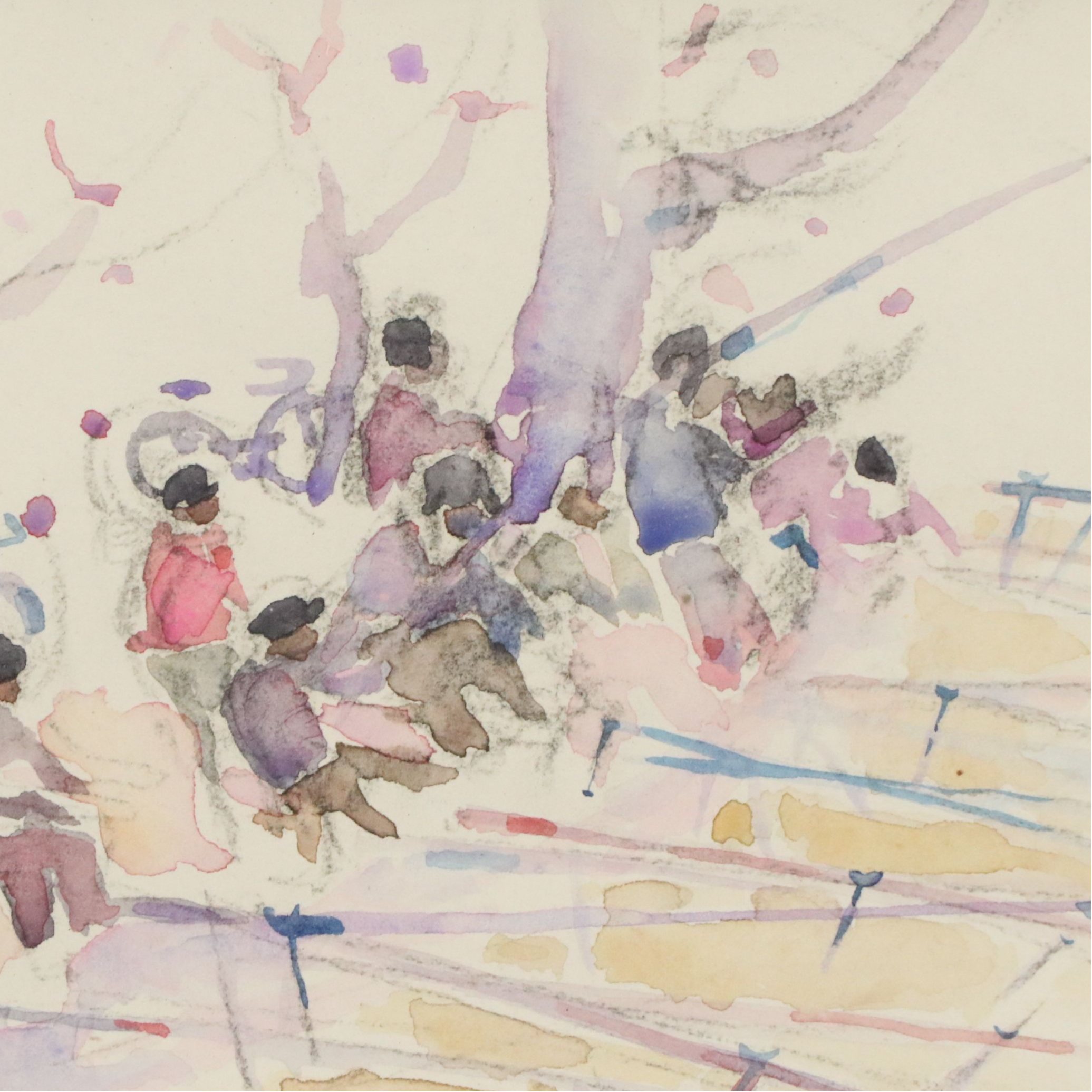 Walter Sorge Watercolor Painting "Hangzhou West Lake," circa 1985