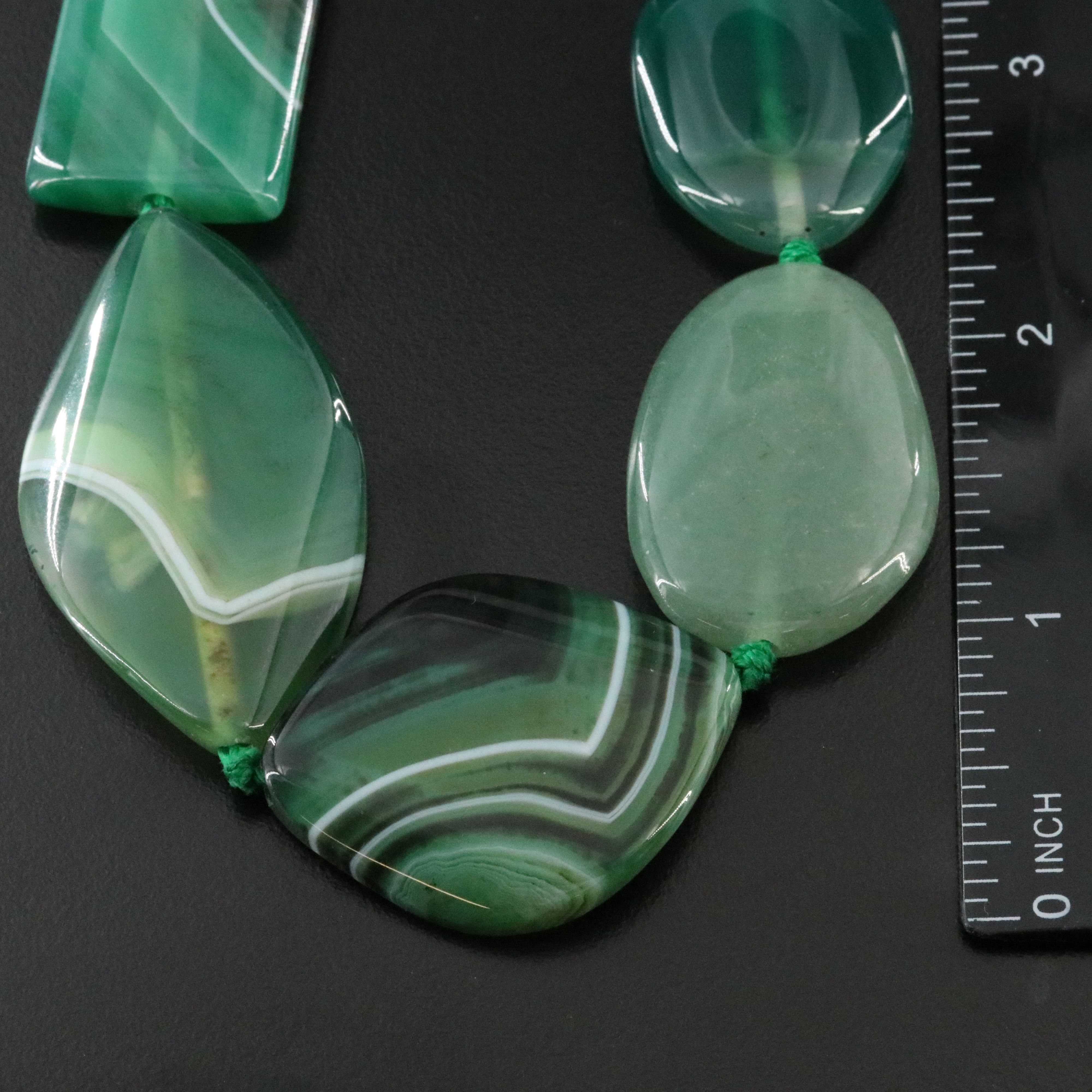 Nate & Etan Sterling Agate and Aventurine Necklace