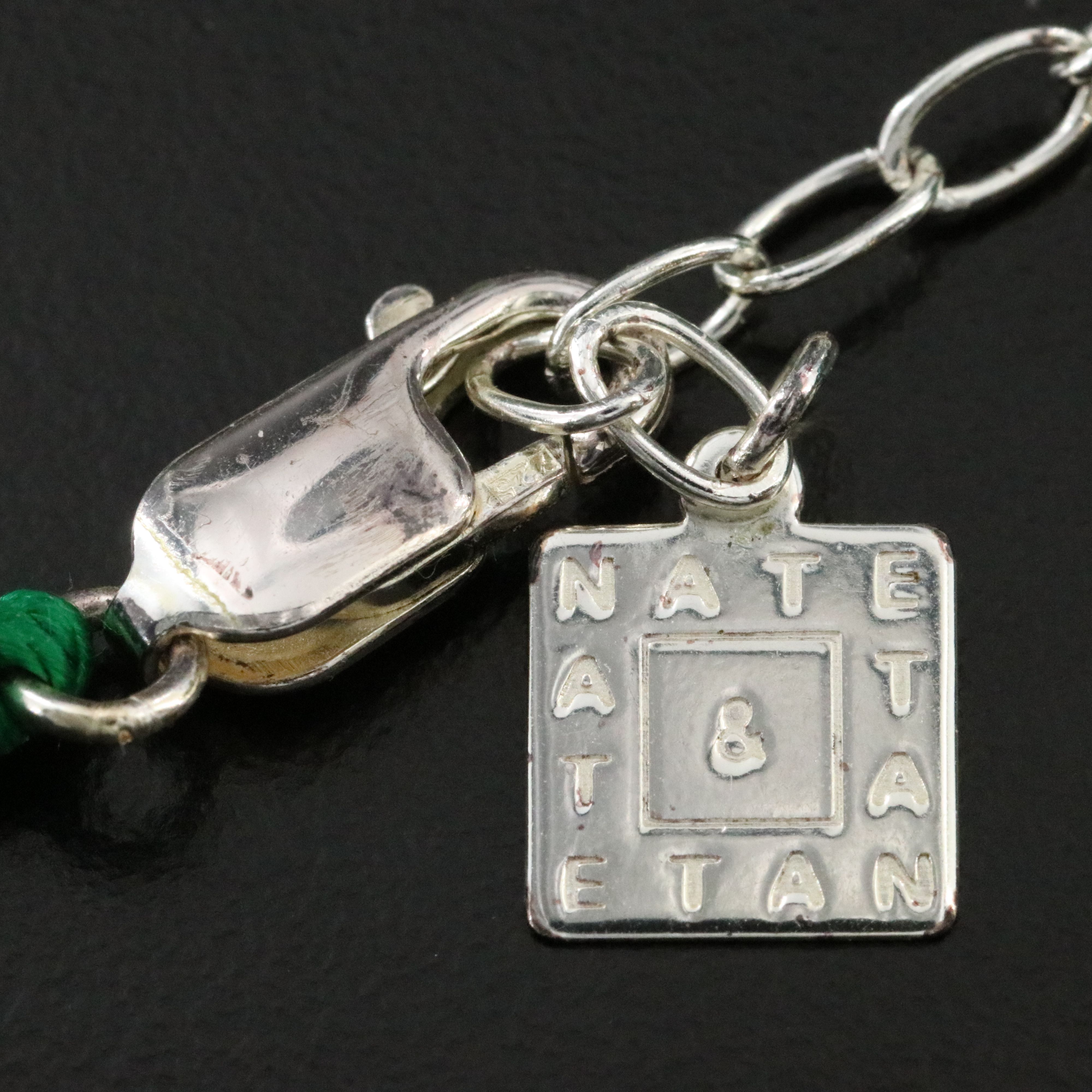 Nate & Etan Sterling Agate and Aventurine Necklace