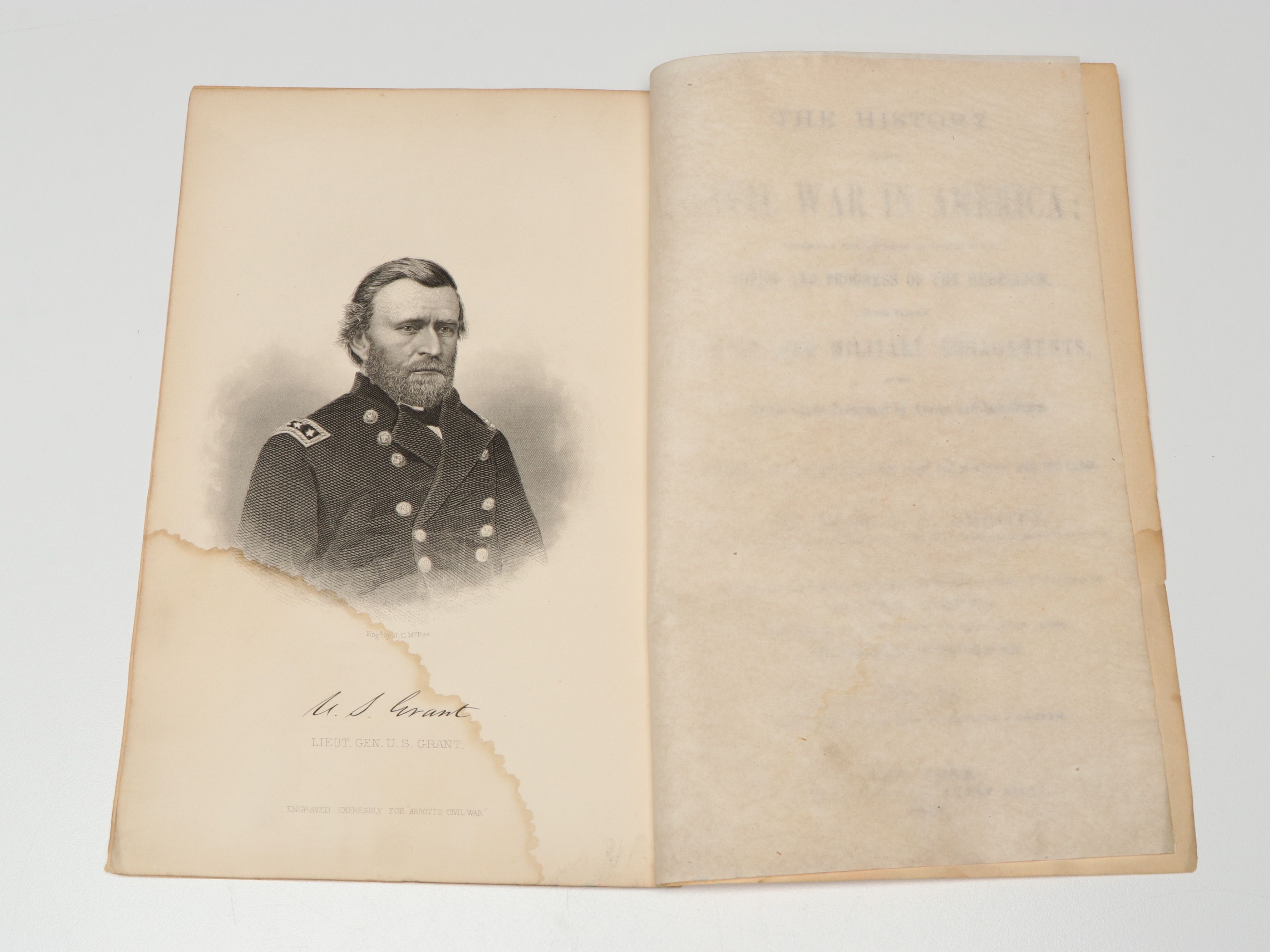 "The History of the Civil War in America" Two-Volume Set by John S. C. Abbott
