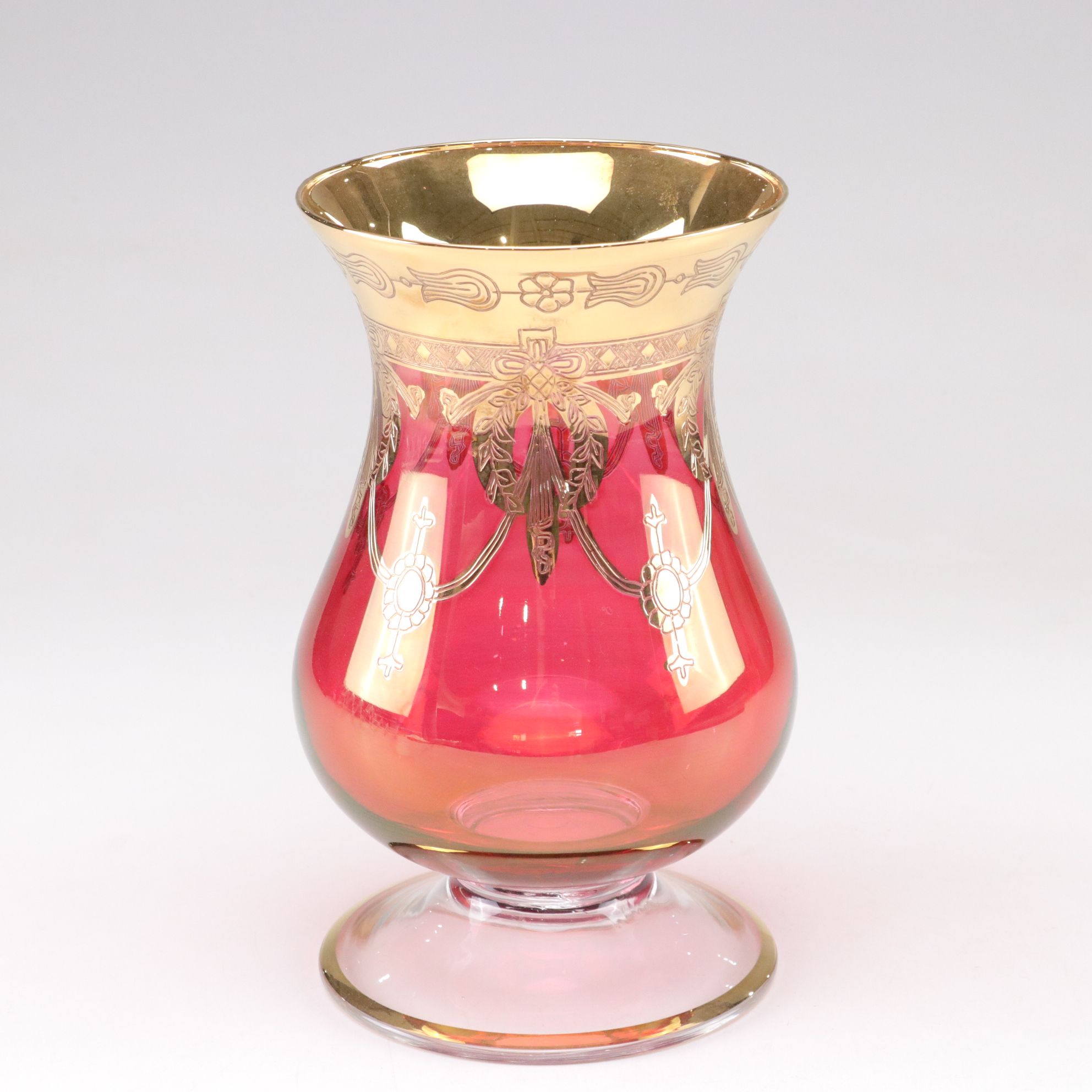 Same Decorazione SC Line Hand-Painted Gold Vase