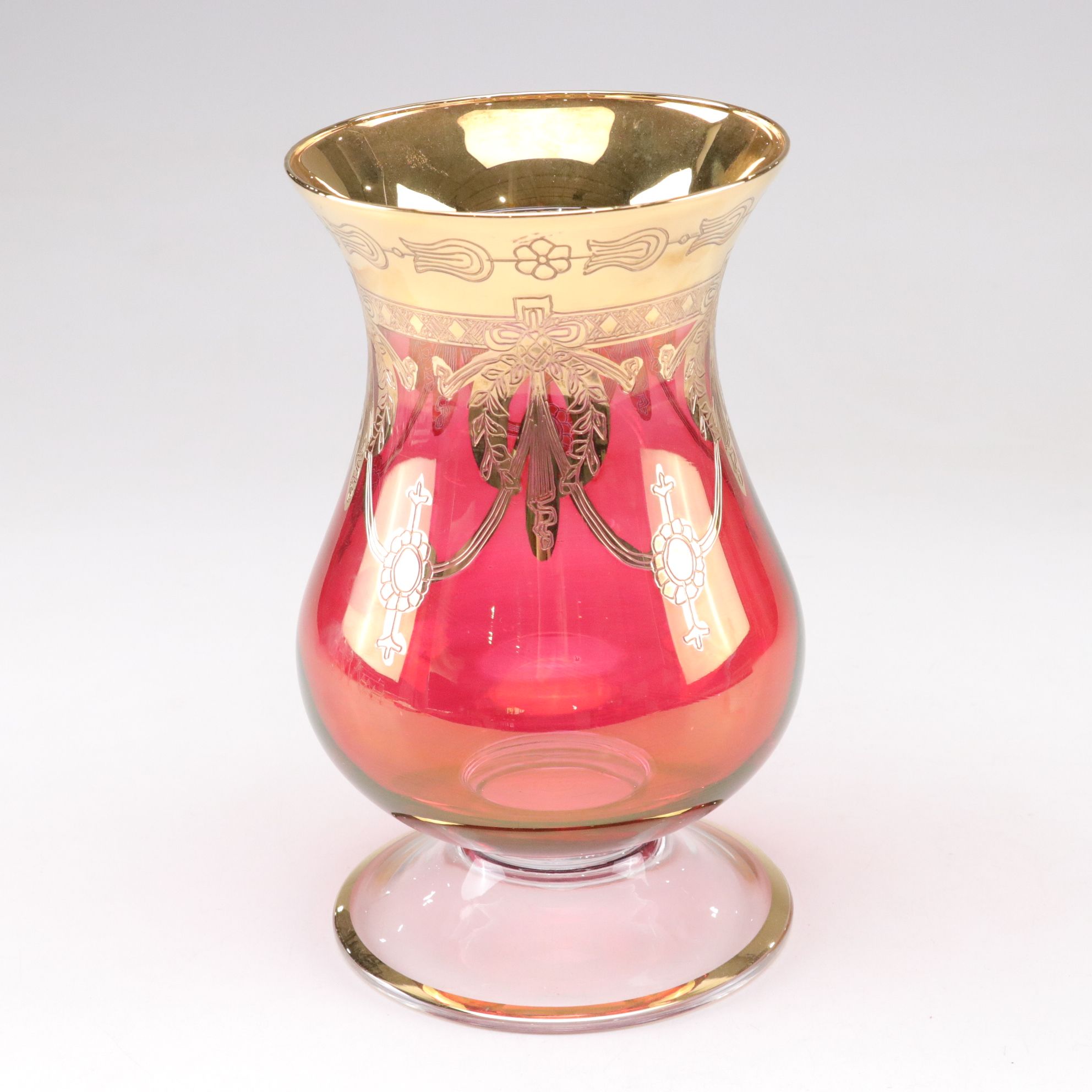 Same Decorazione SC Line Hand-Painted Gold Vase