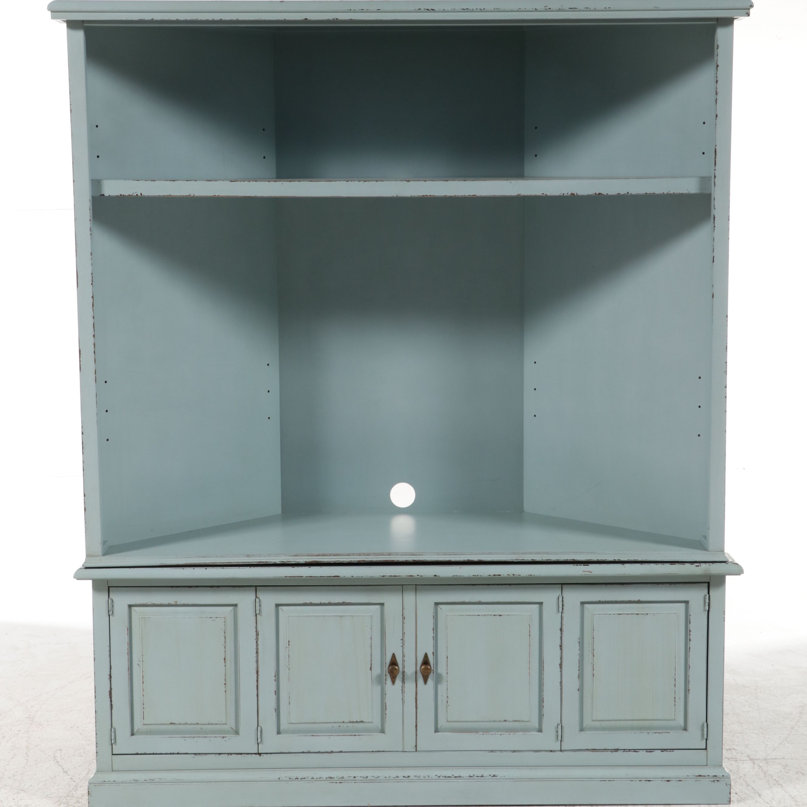 Ballard Designs San Marino Corner Media Cabinet, Early 21st Century