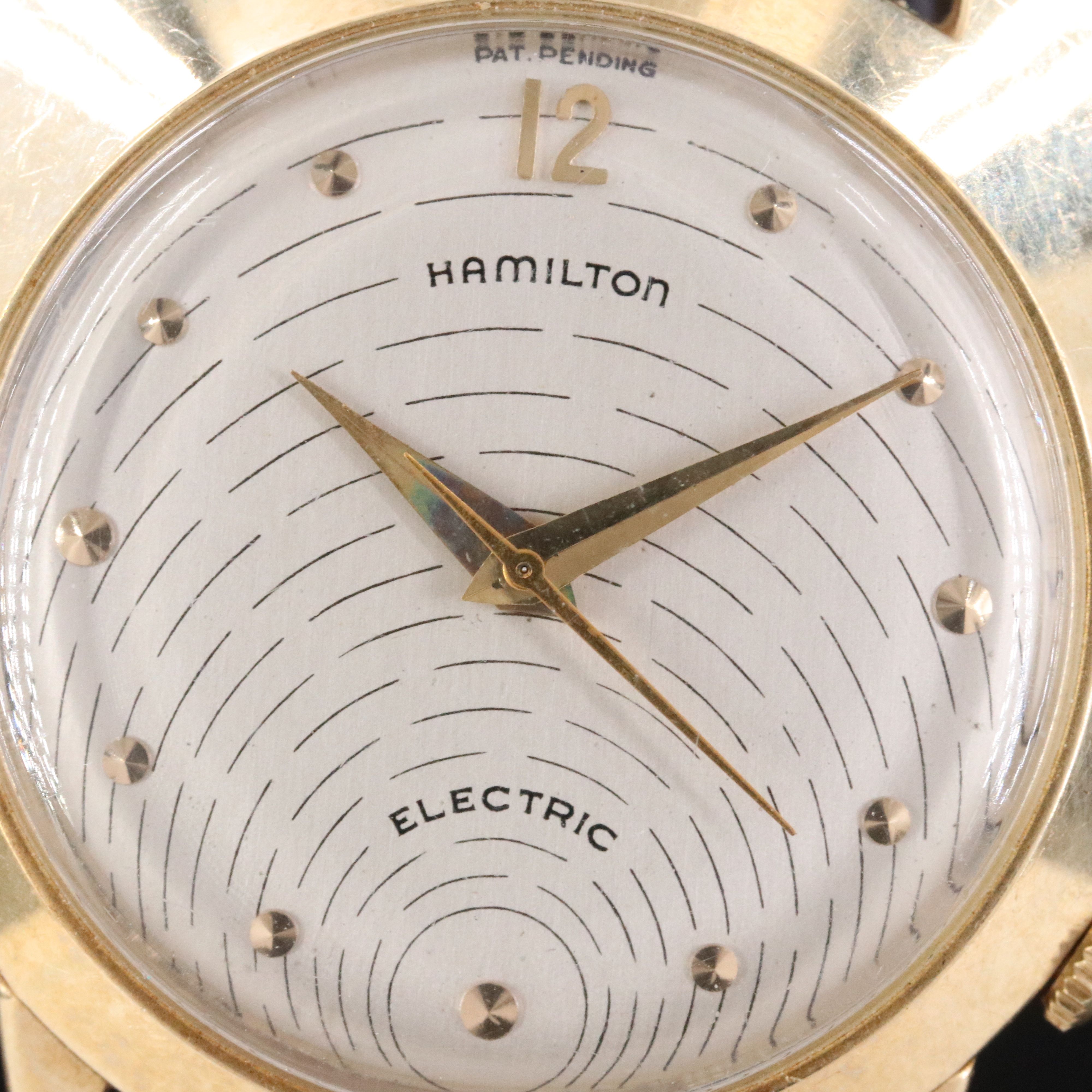 Mid Century Modern 14K Hamilton Spectra Electric Award Watch