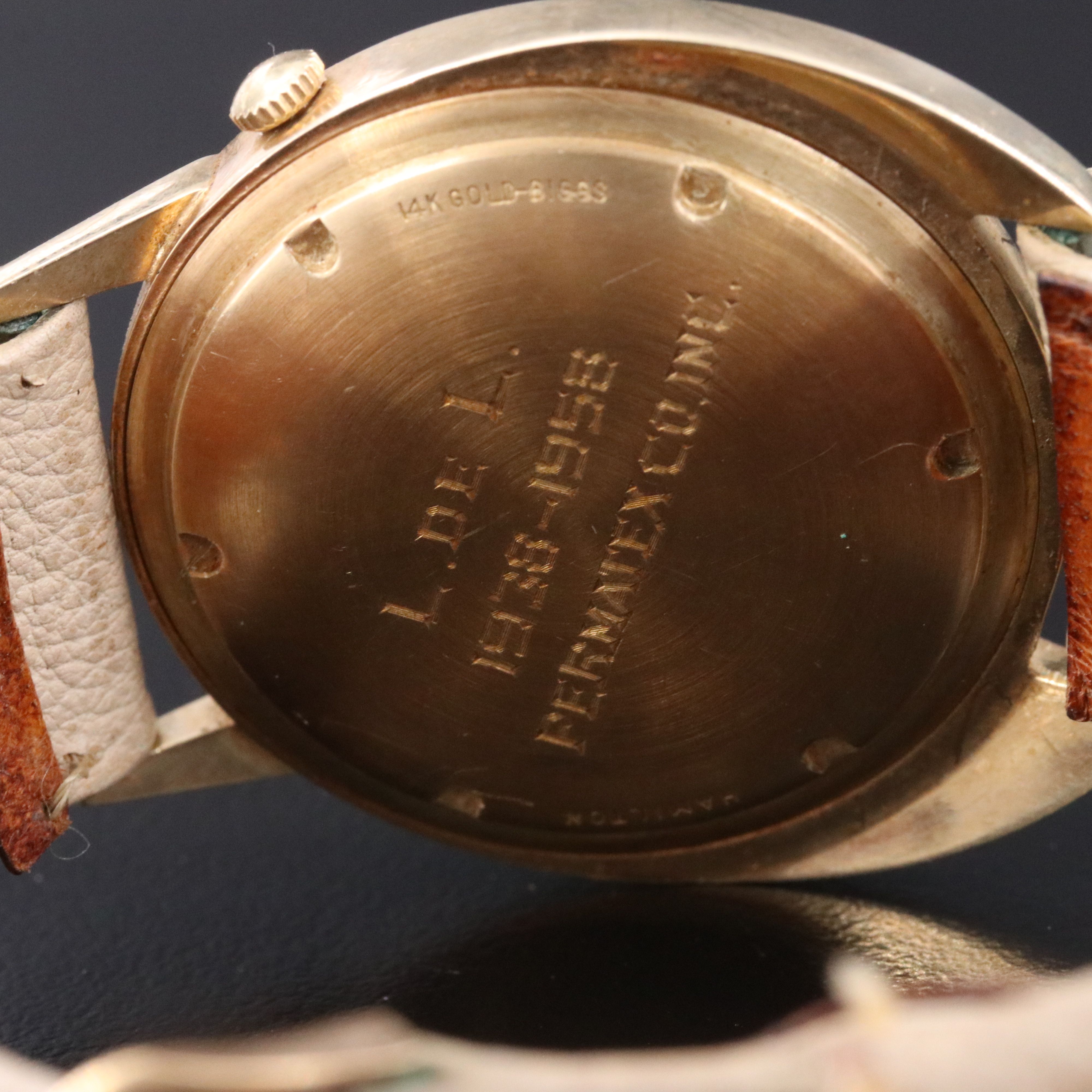 Mid Century Modern 14K Hamilton Spectra Electric Award Watch