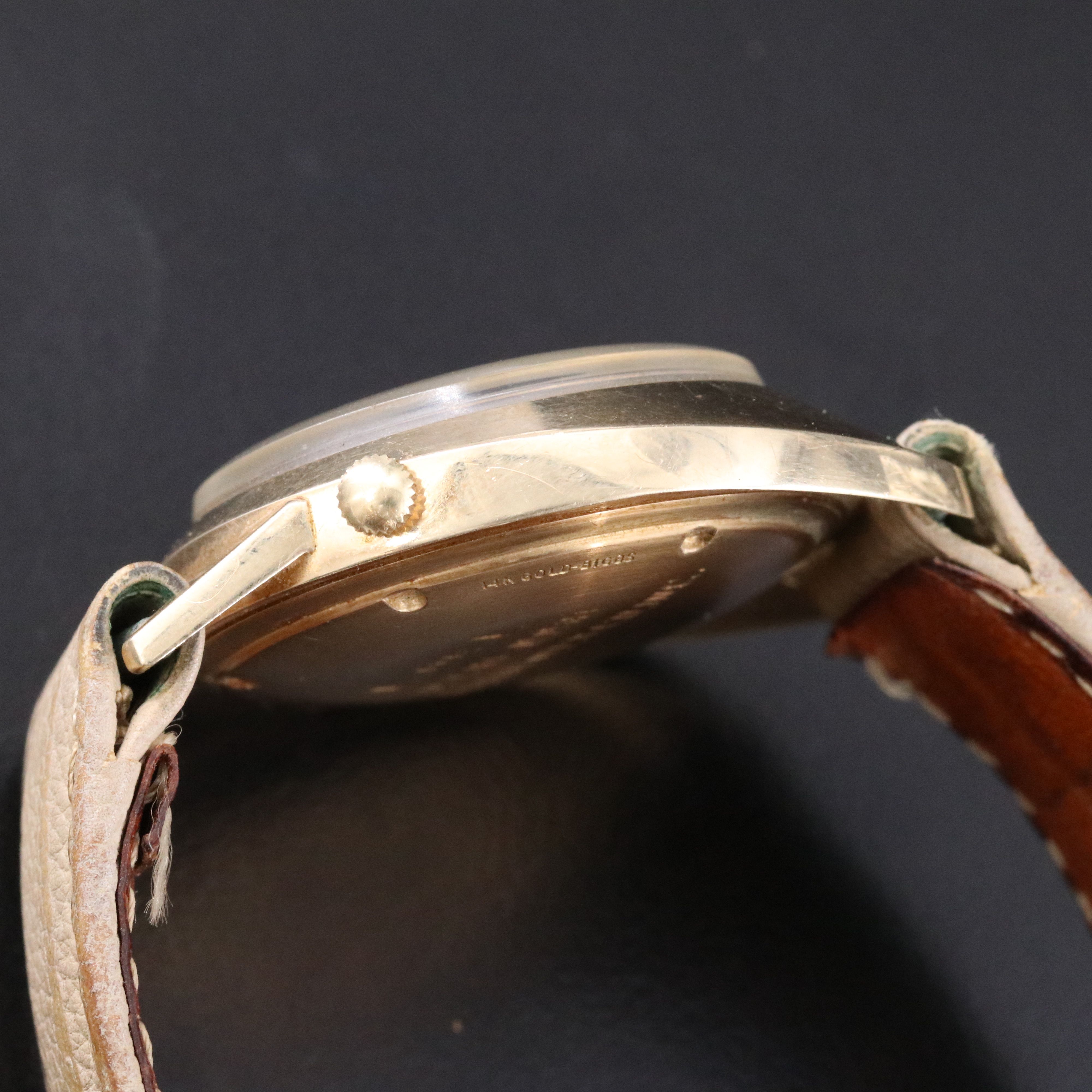 Mid Century Modern 14K Hamilton Spectra Electric Award Watch