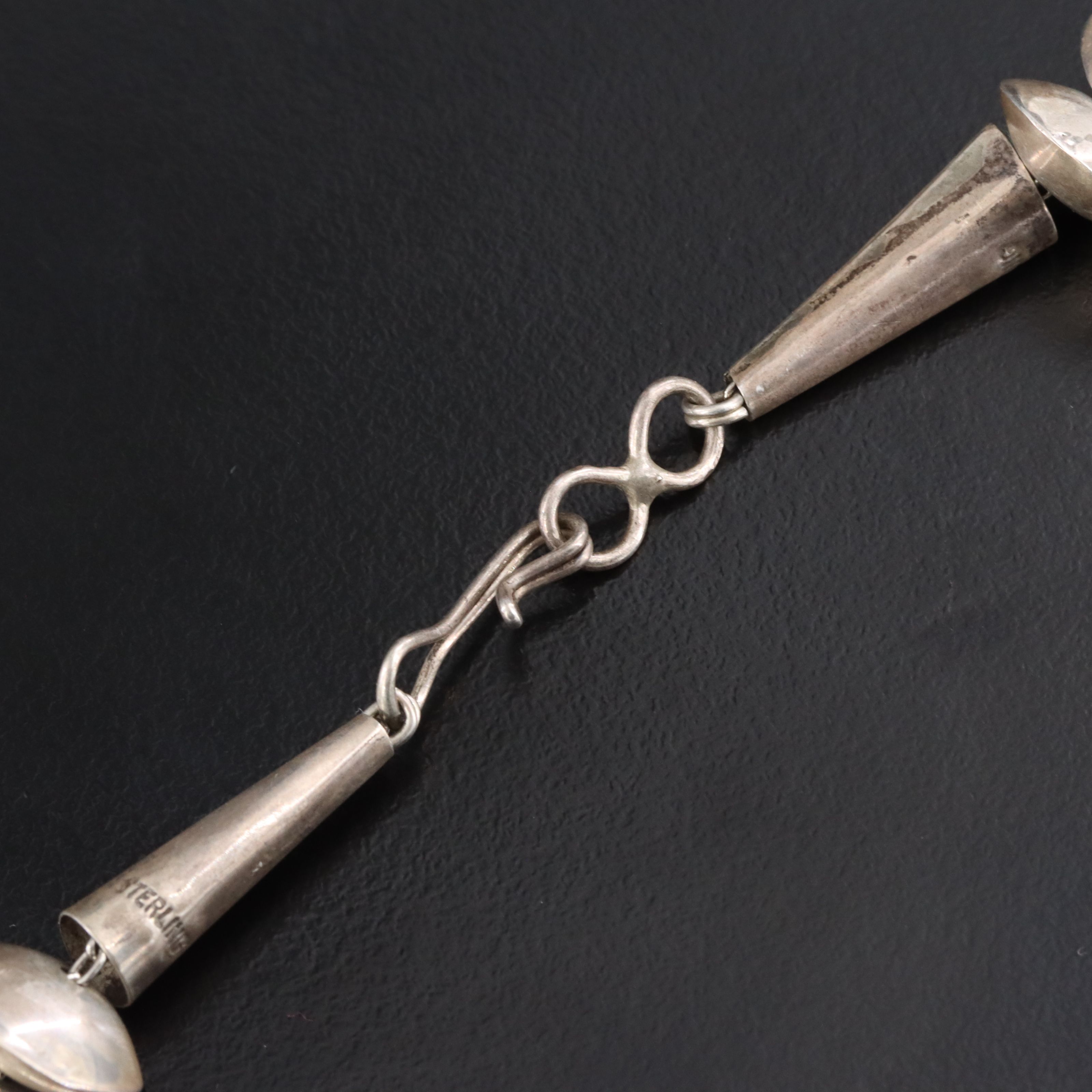 Southwestern Sterling Concho Necklace