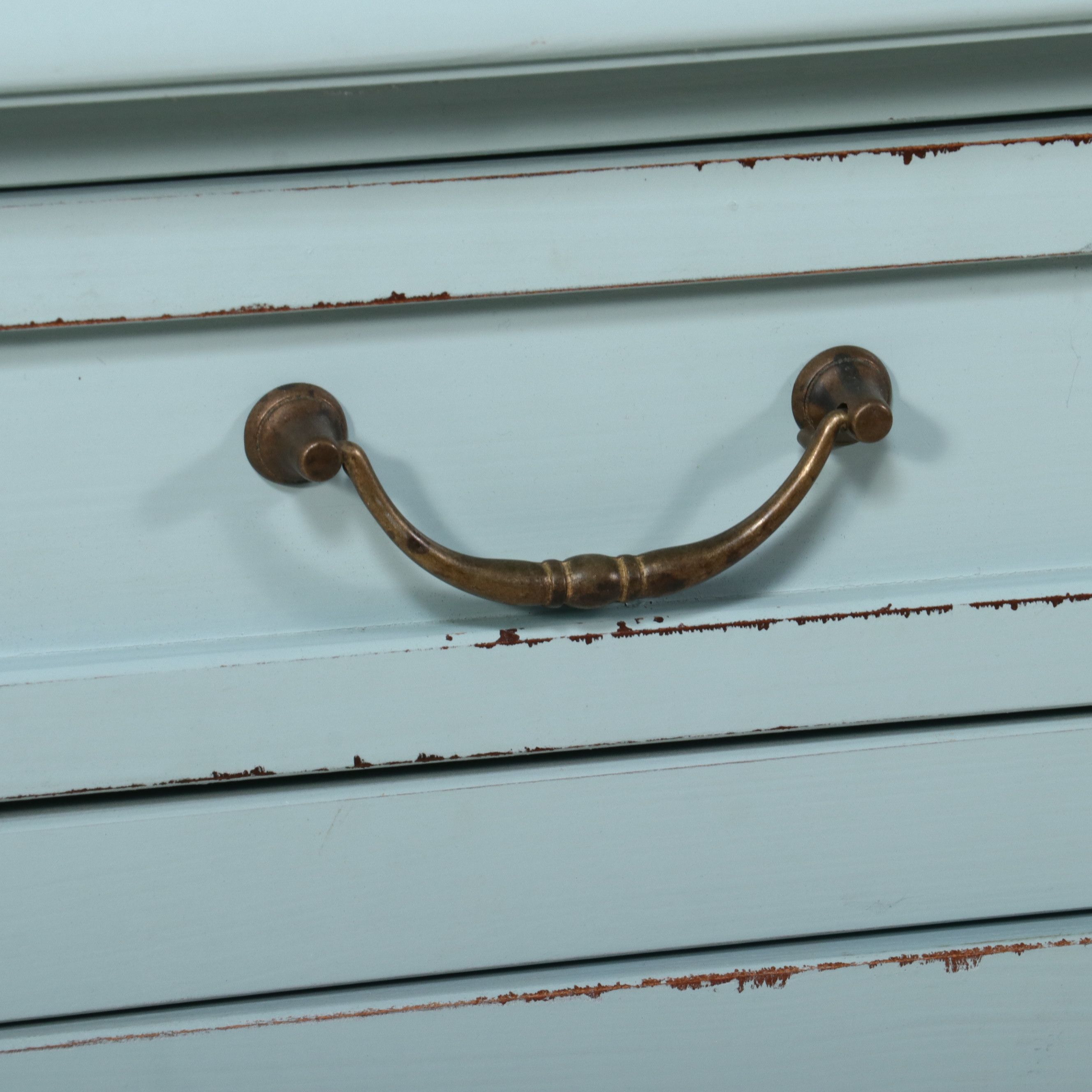Distressed Painted Wood Commode Chest, Late 20th/ Early 21st Century