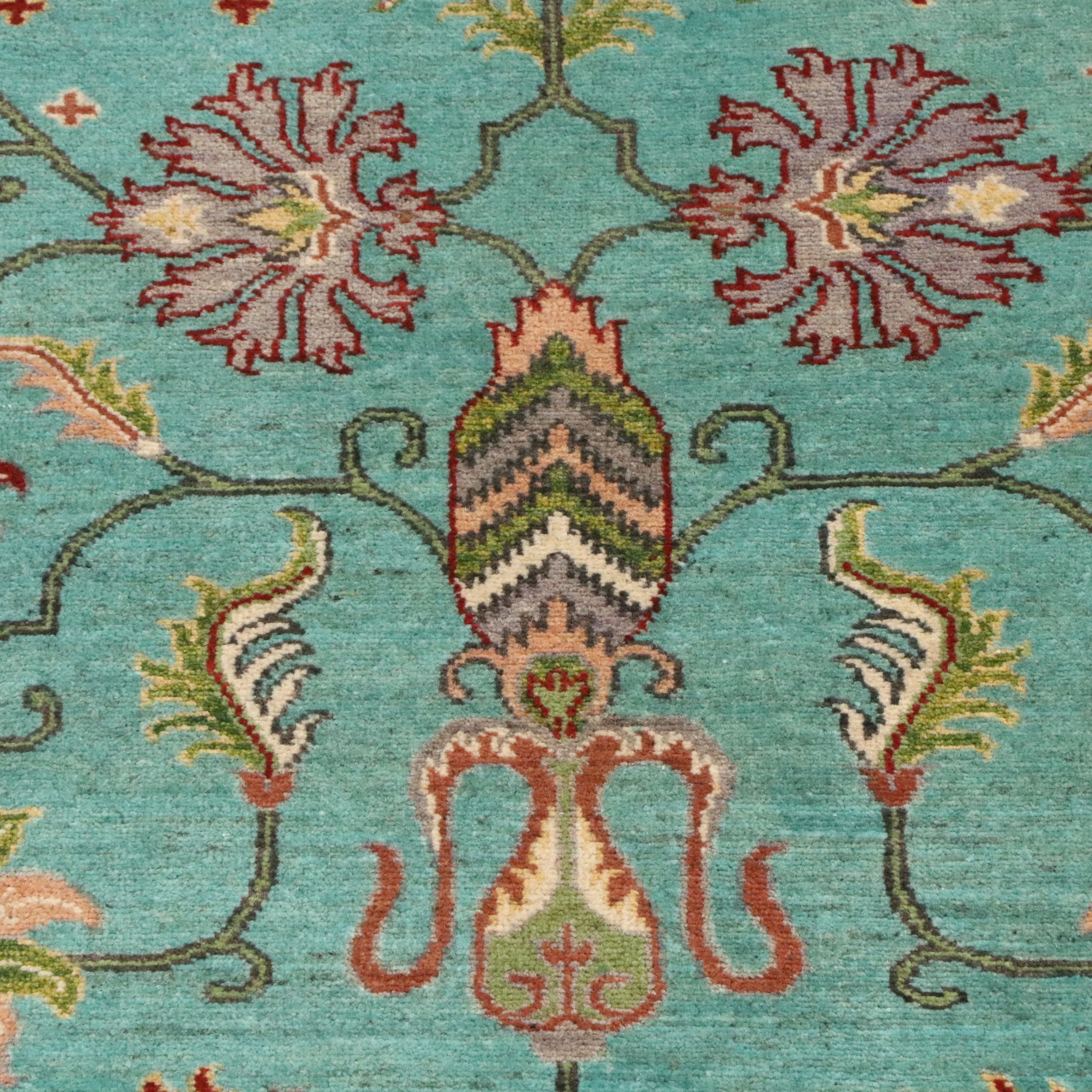 2'11 x 9'7 Hand-Knotted Afghan Kazak Carpet Runner