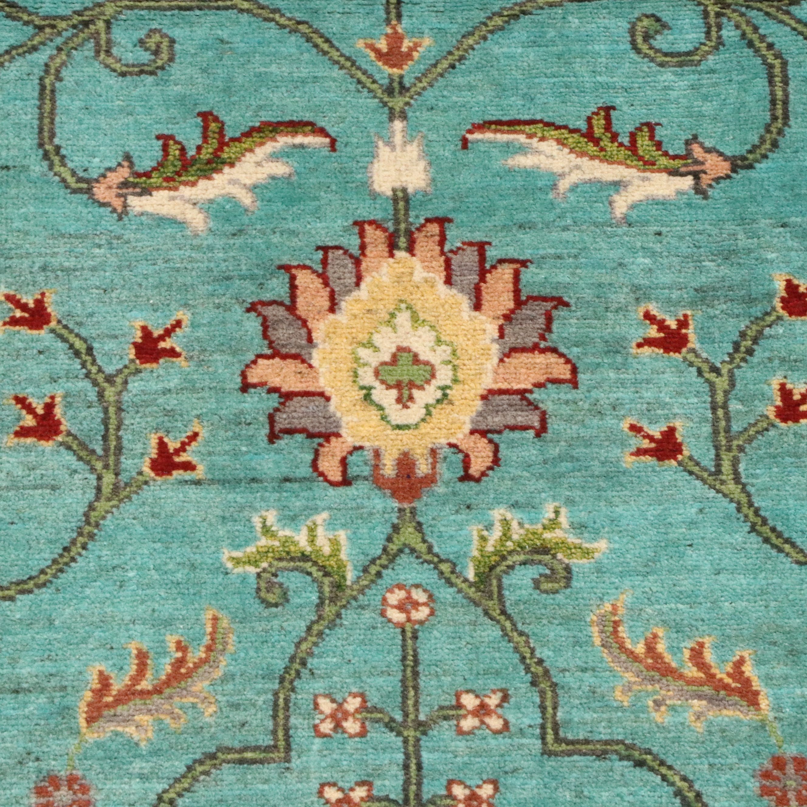 2'11 x 9'7 Hand-Knotted Afghan Kazak Carpet Runner