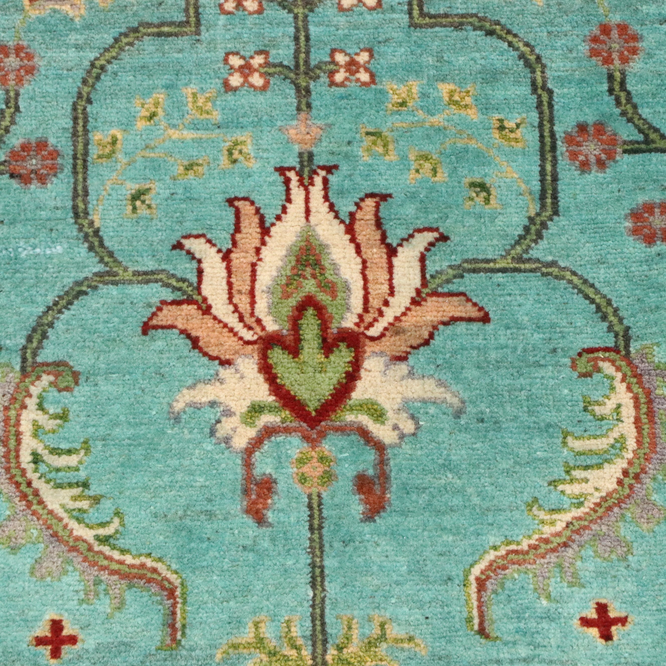 2'11 x 9'7 Hand-Knotted Afghan Kazak Carpet Runner
