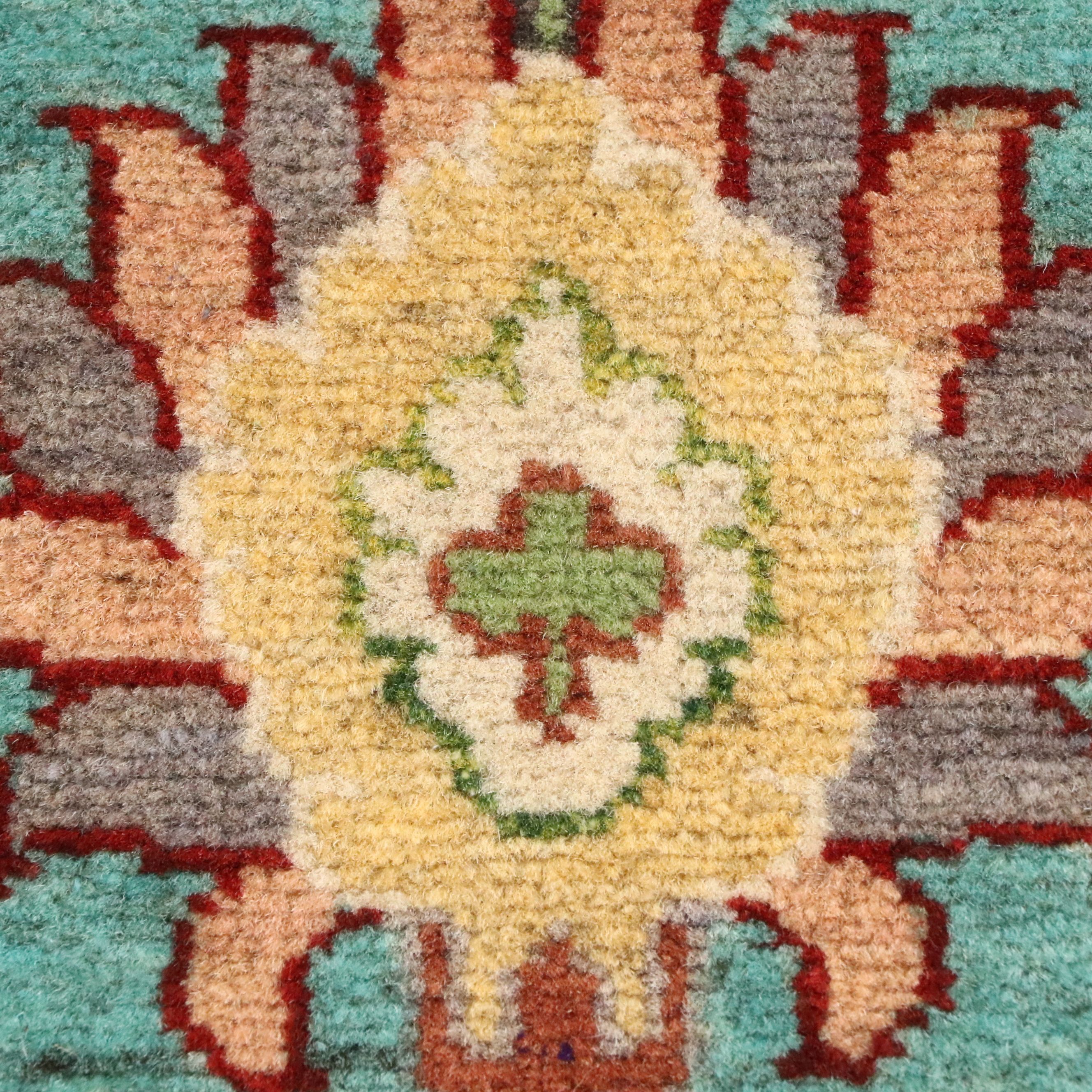 2'11 x 9'7 Hand-Knotted Afghan Kazak Carpet Runner