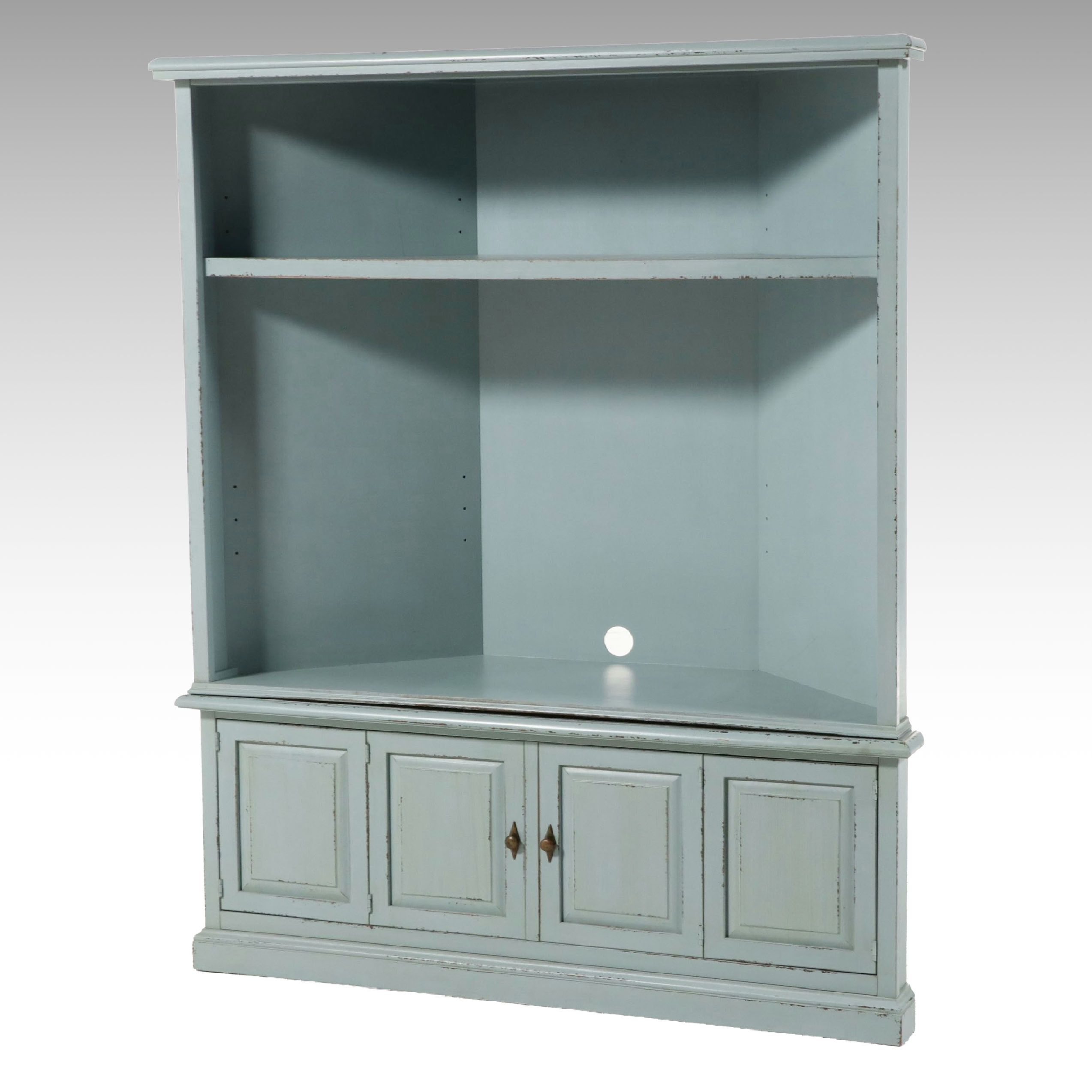 Ballard Designs San Marino Corner Media Cabinet, Early 21st Century