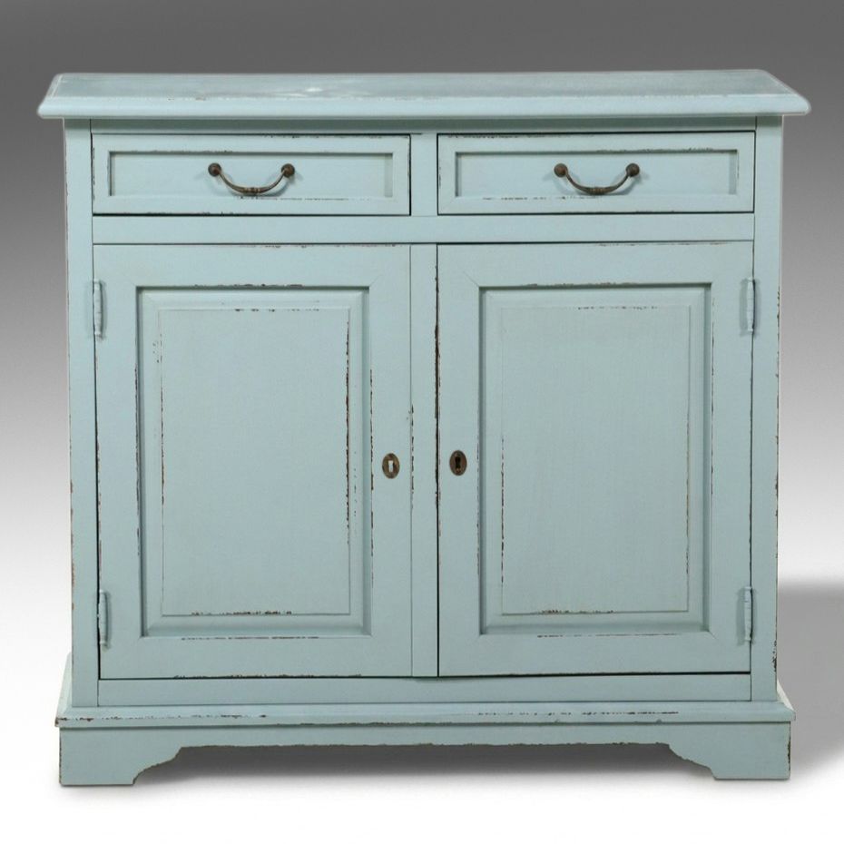 Distressed Painted Wood Commode Chest, Late 20th/ Early 21st Century