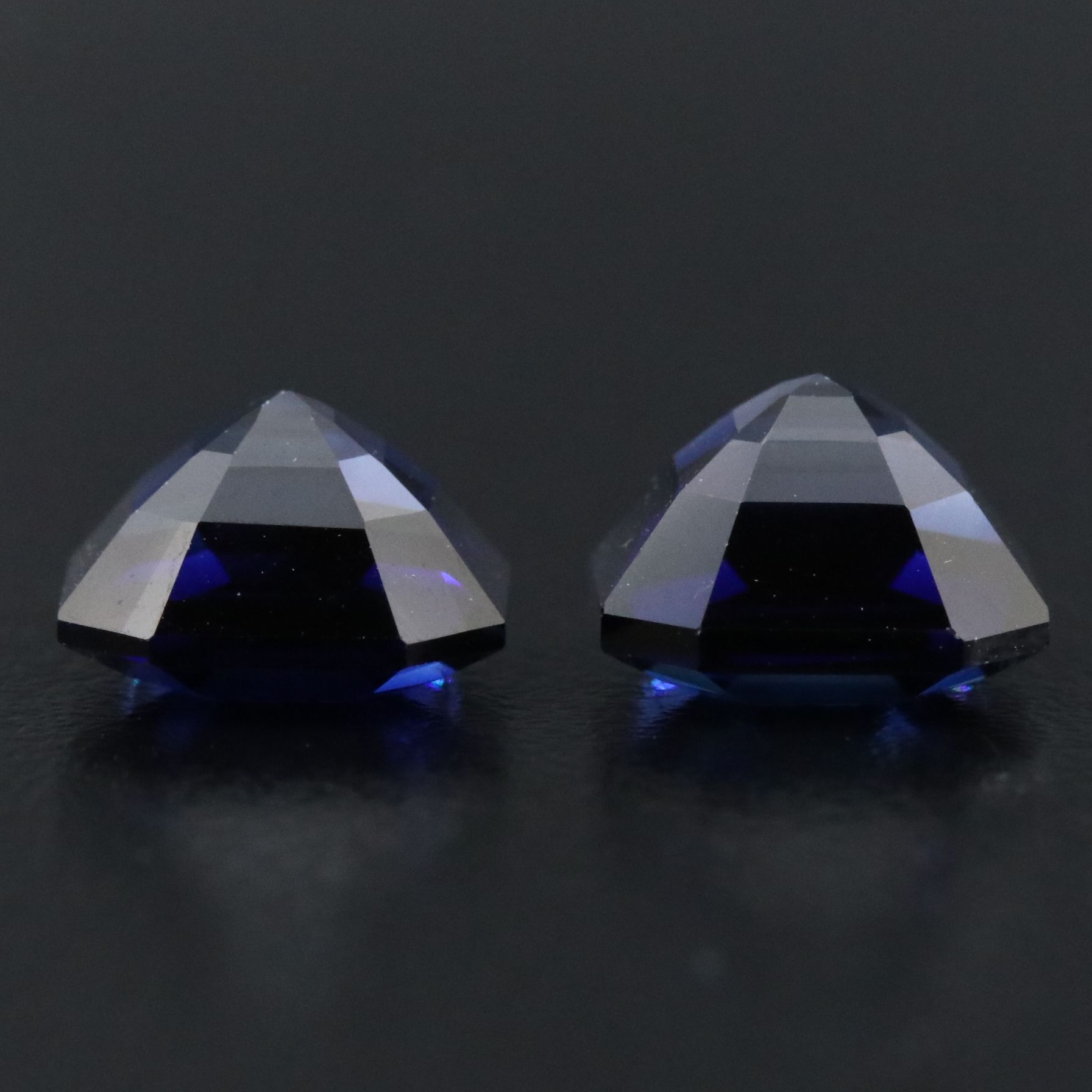 Loose 8.12 CTW Matched Pair Lab Grown Sapphires