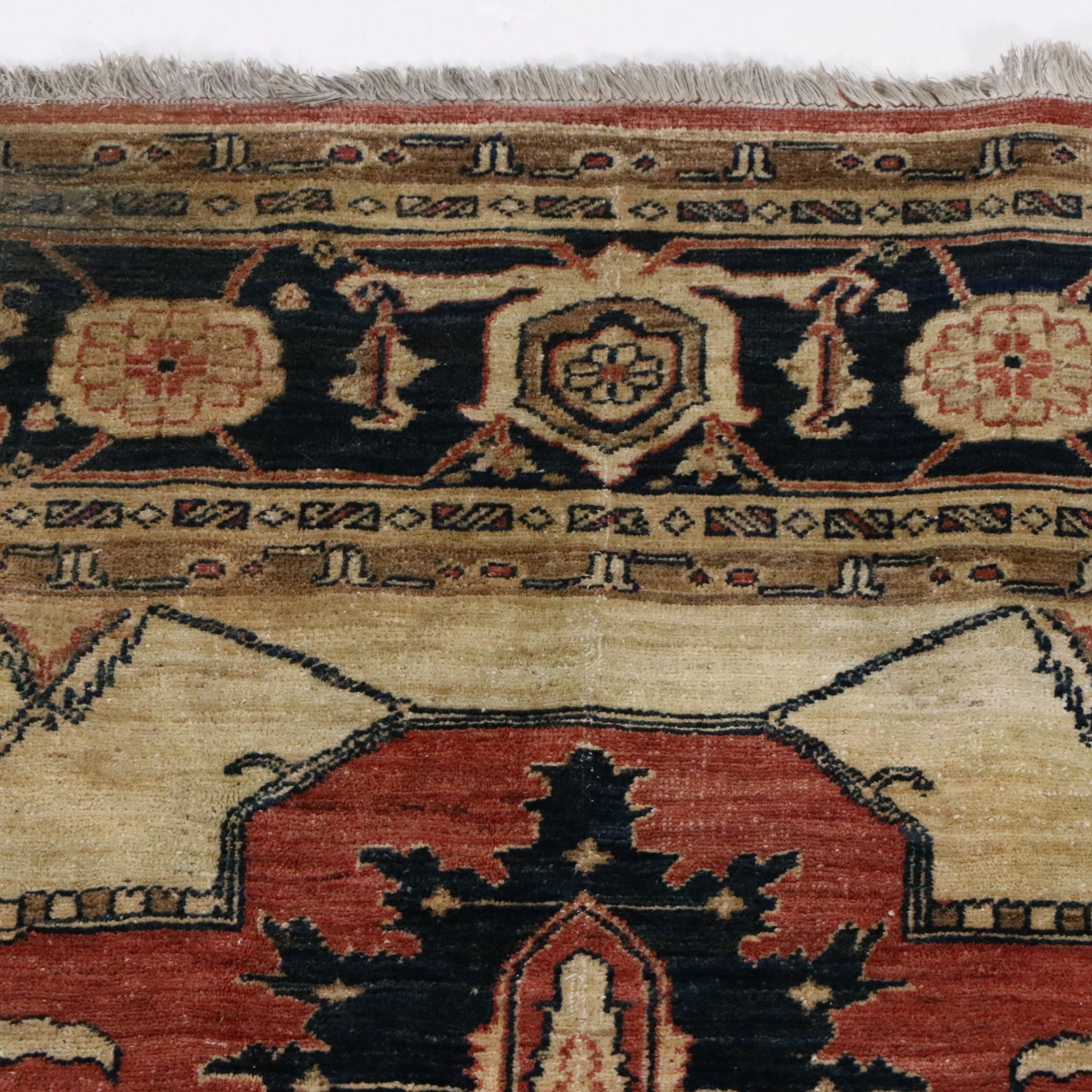 8' x 9'7 Hand-Knotted Persian Heriz Style Area Rug