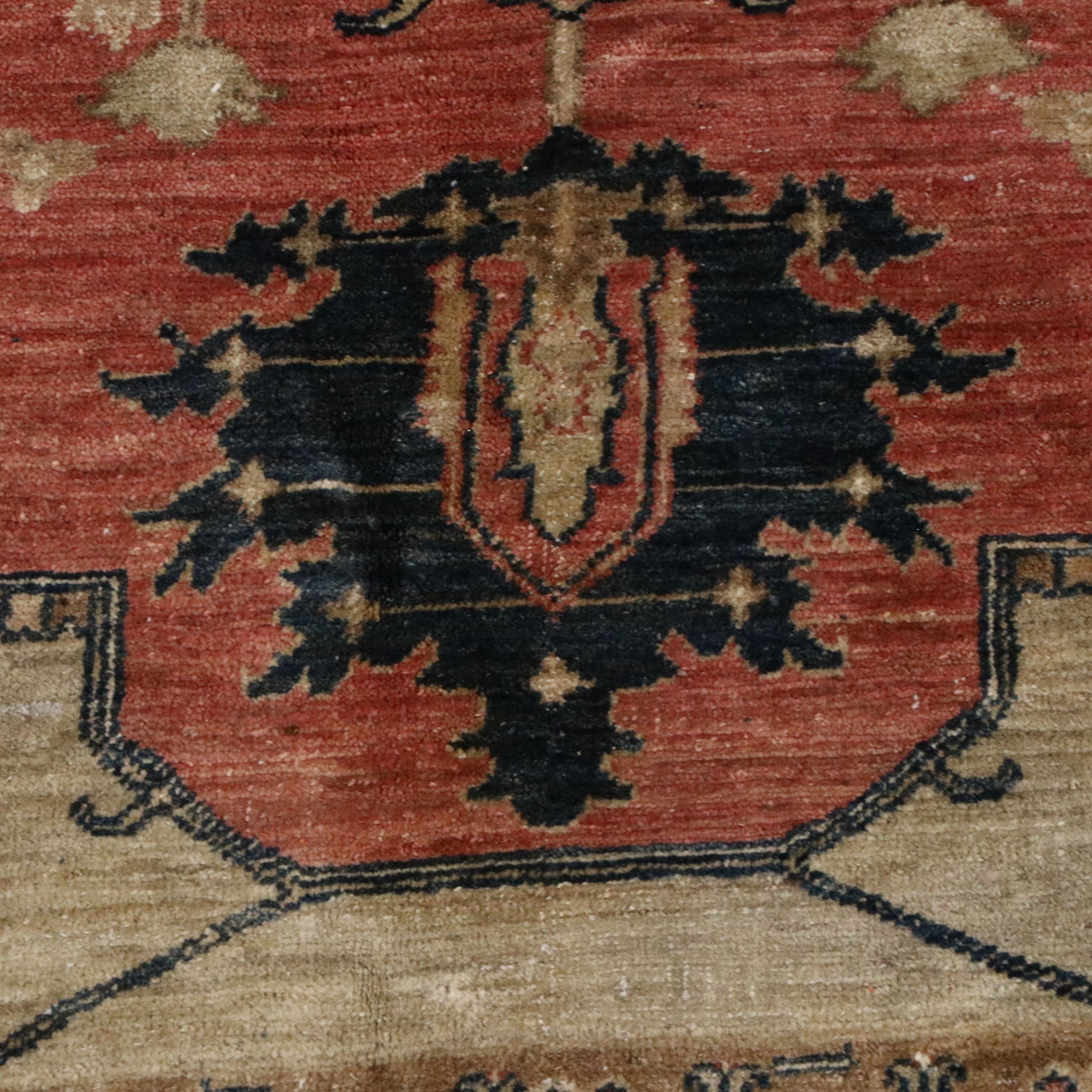 8' x 9'7 Hand-Knotted Persian Heriz Style Area Rug
