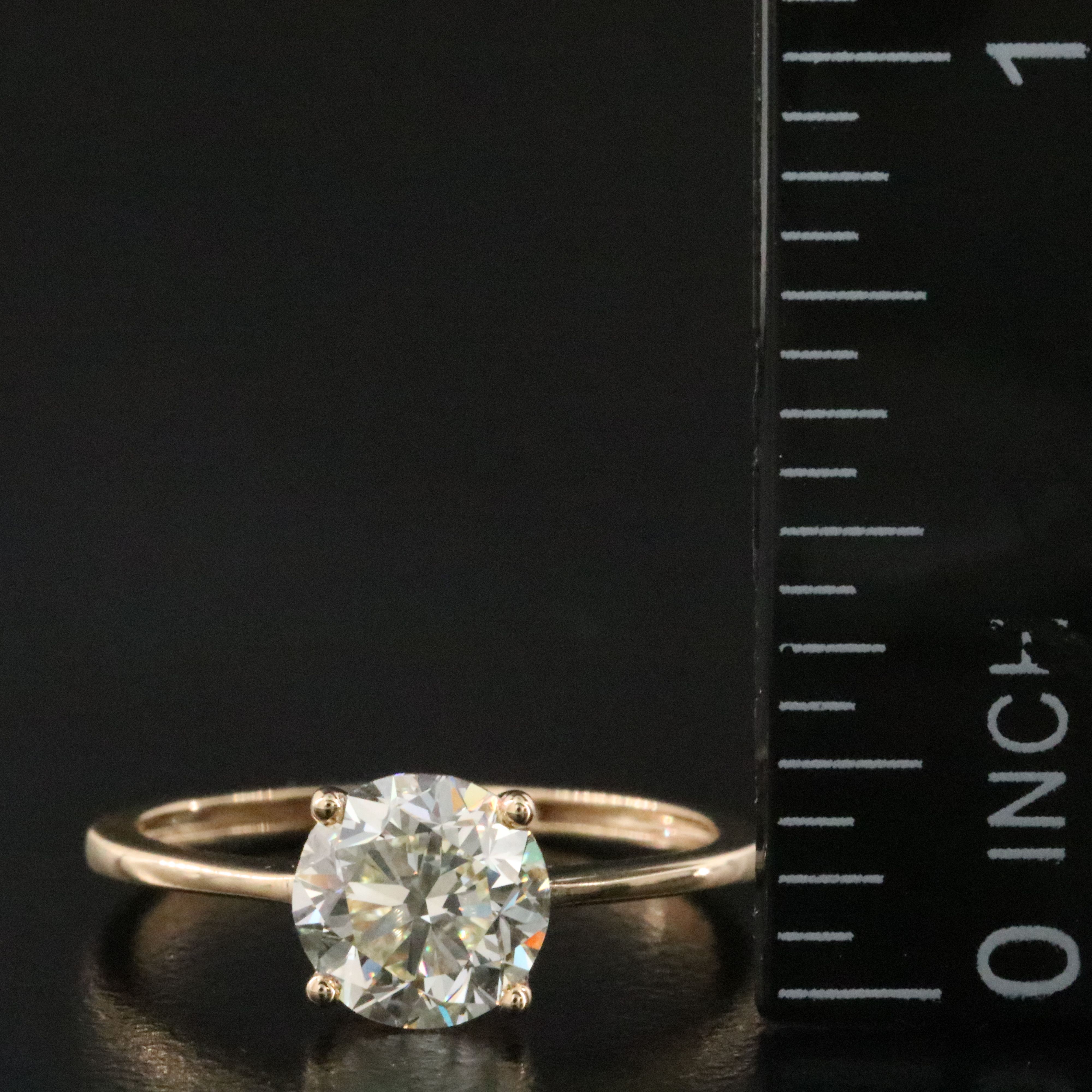 18K 1.50 CT Diamond Solitaire Ring