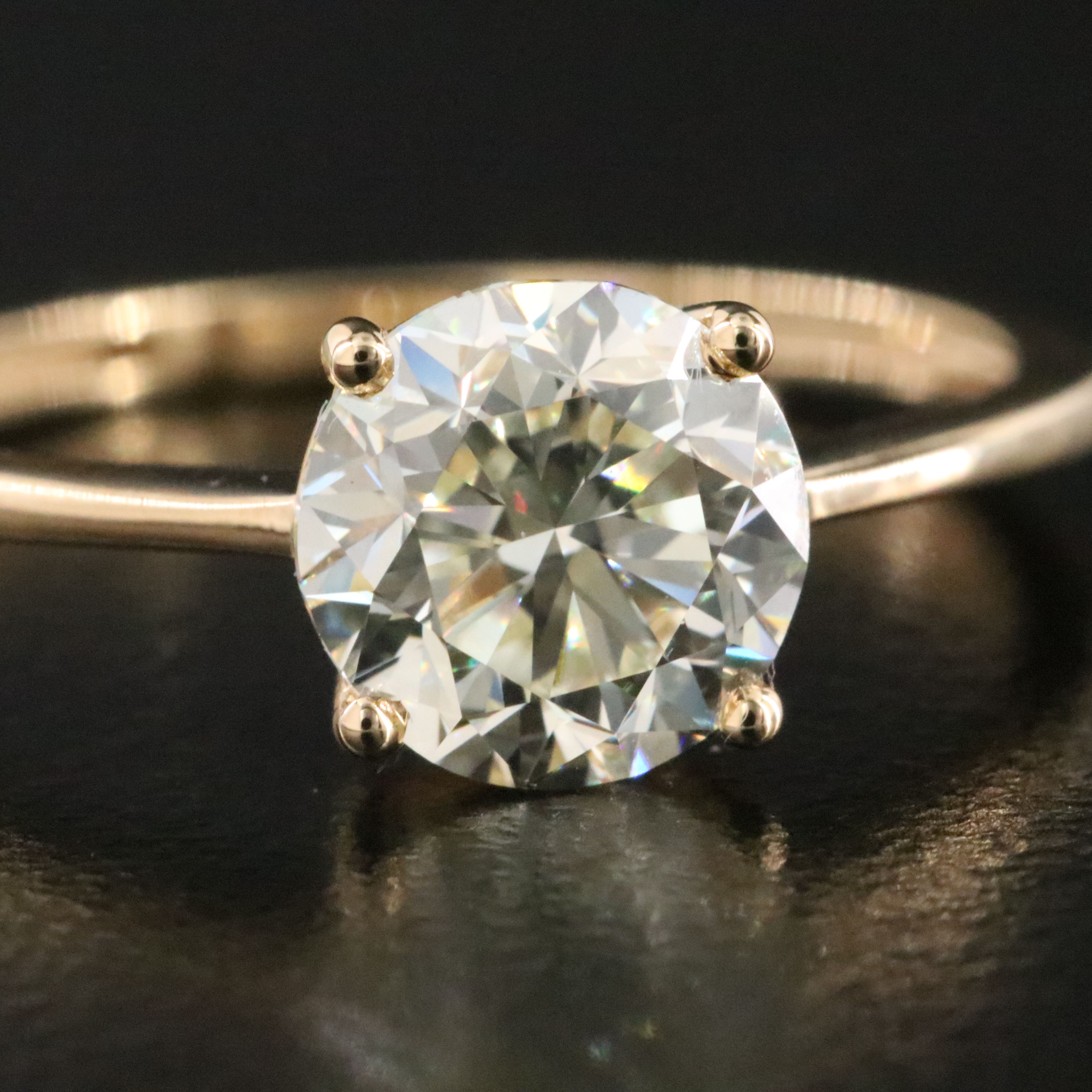 18K 1.50 CT Diamond Solitaire Ring