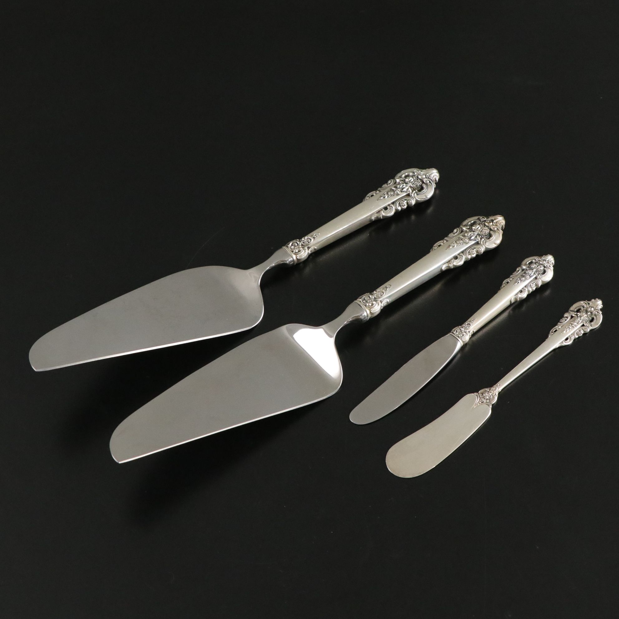Wallace "Grand Baroque" Sterling Silver Flatware Set with Case