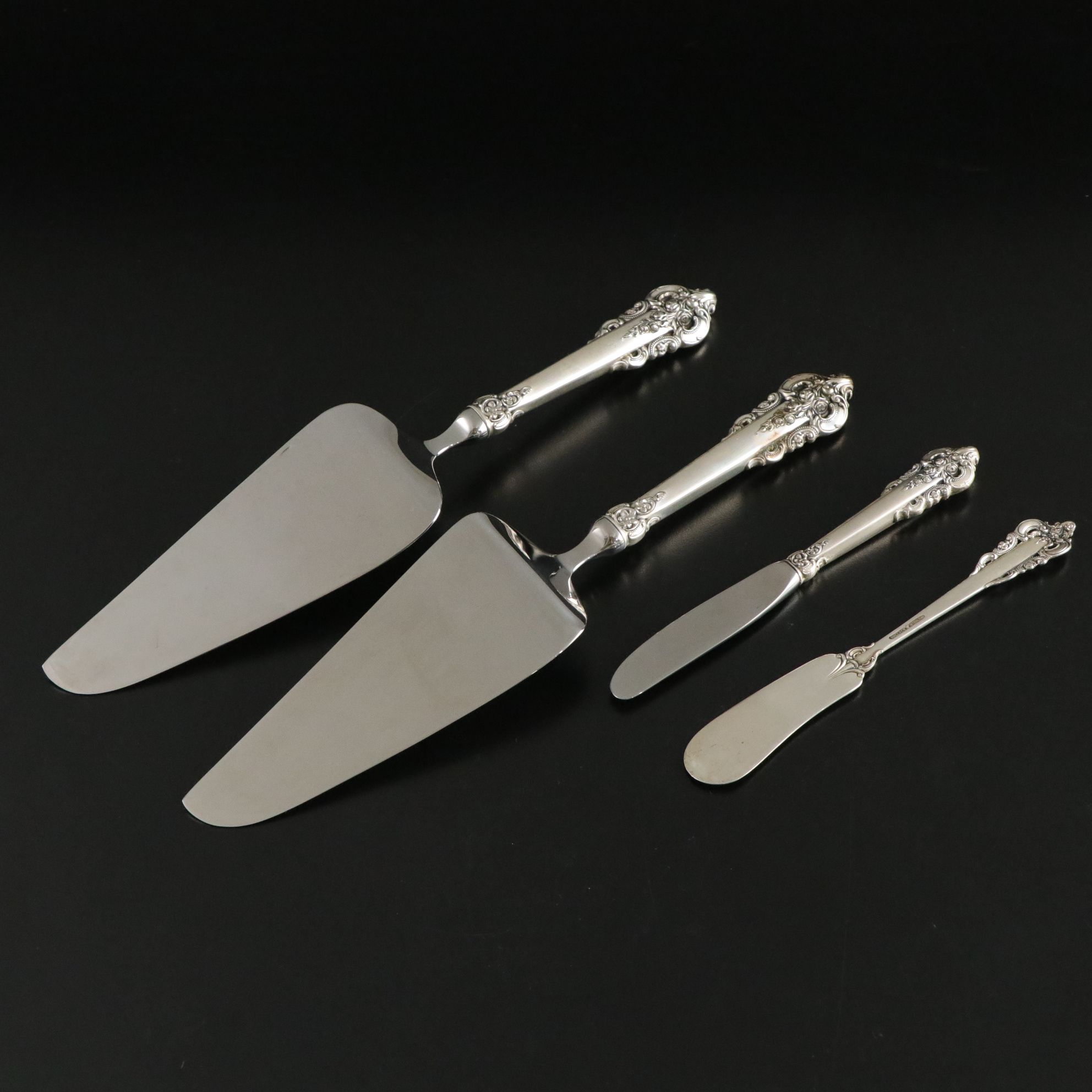 Wallace "Grand Baroque" Sterling Silver Flatware Set with Case