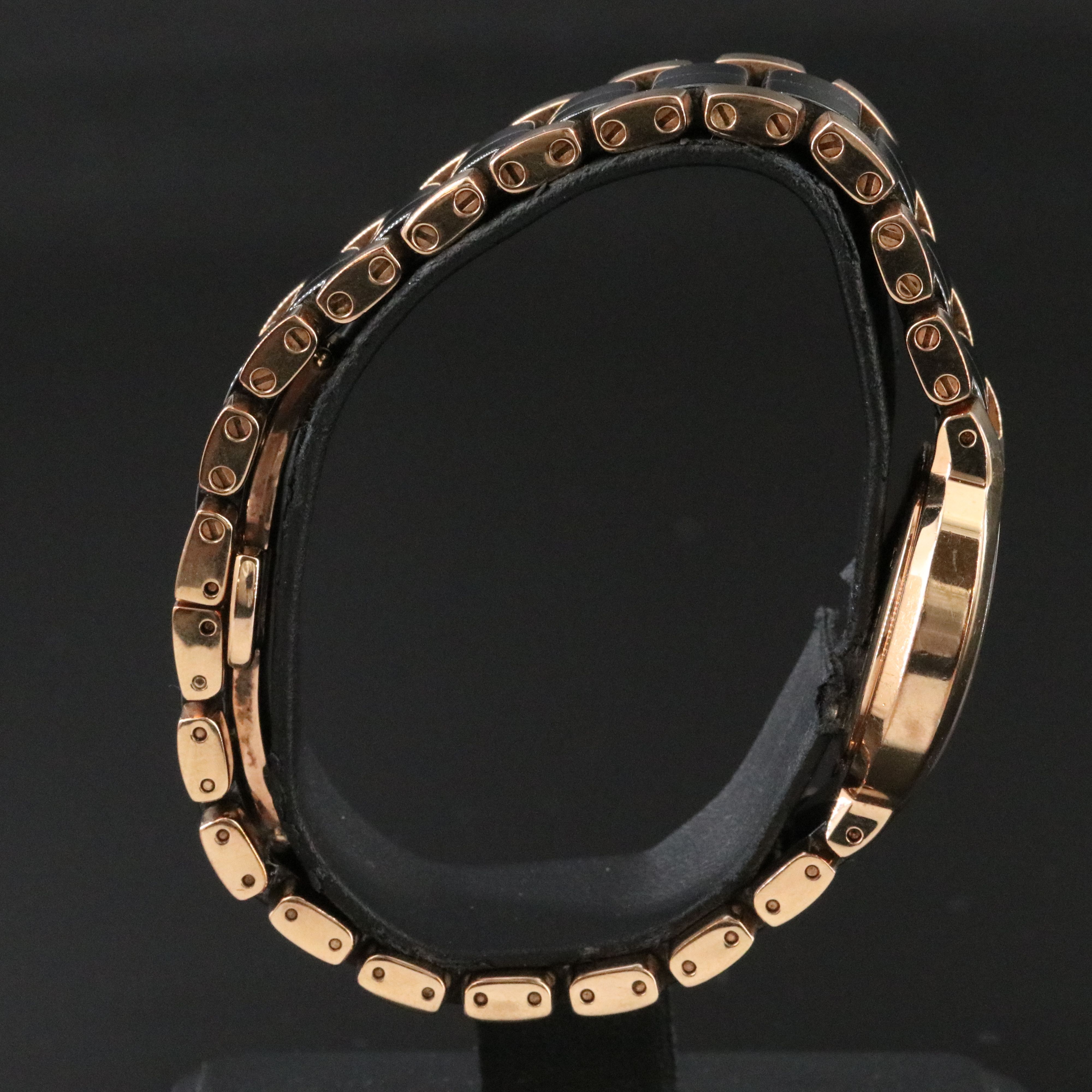 Wittnauer Stainless Steel and Ceramic Diamond Dial Watch