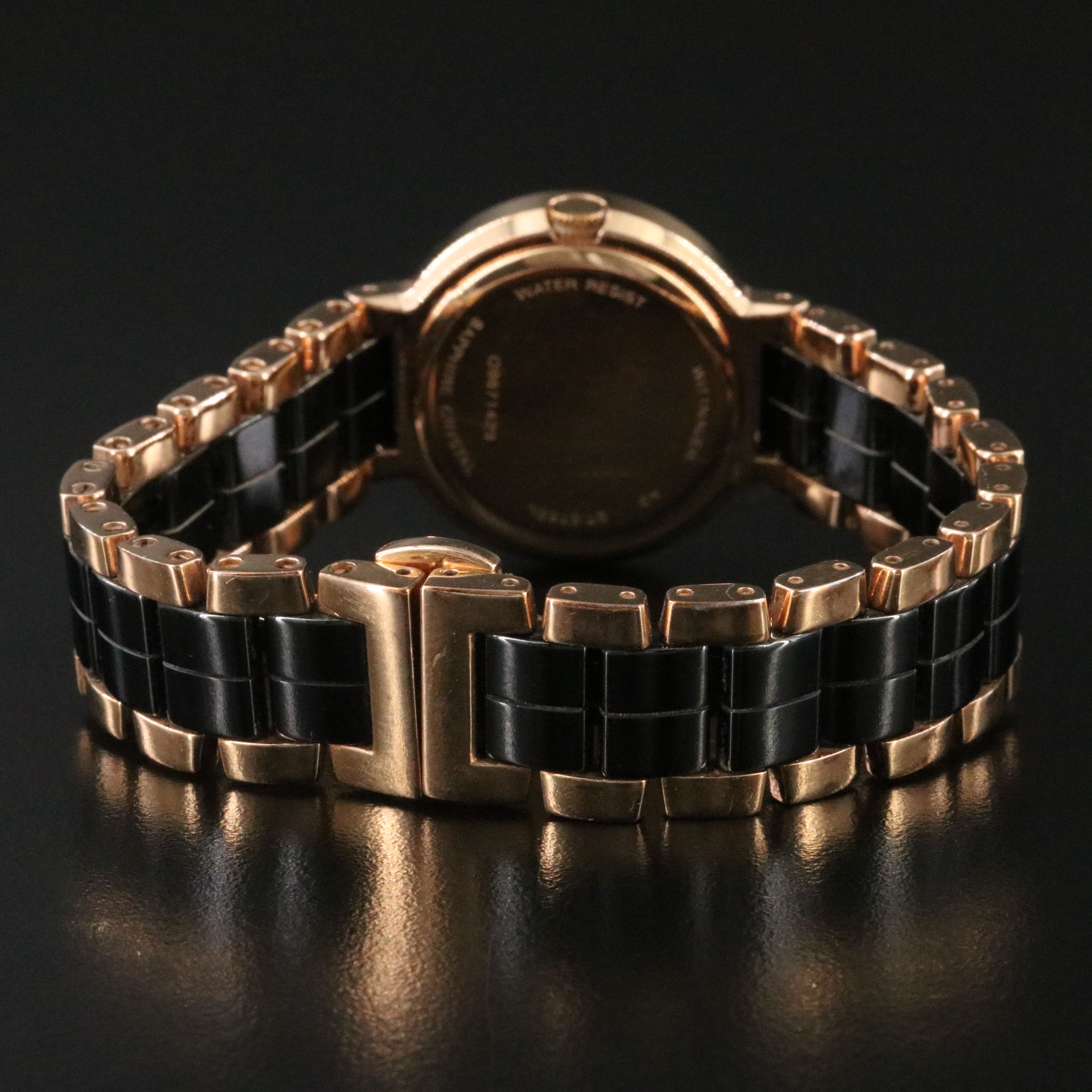 Wittnauer Stainless Steel and Ceramic Diamond Dial Watch