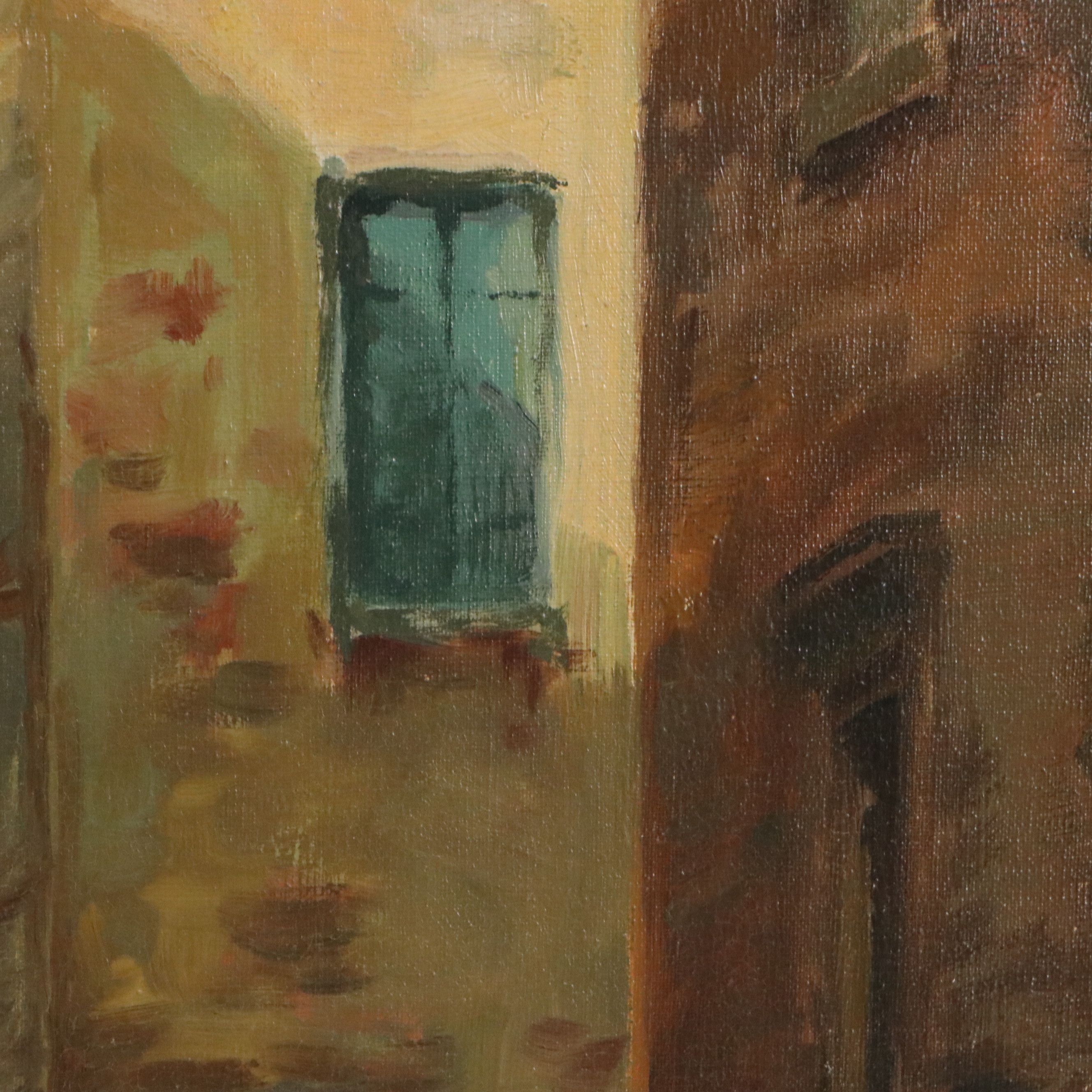J. Ionides Landscape Oil Painting of Venice Canal, Late 20th Century