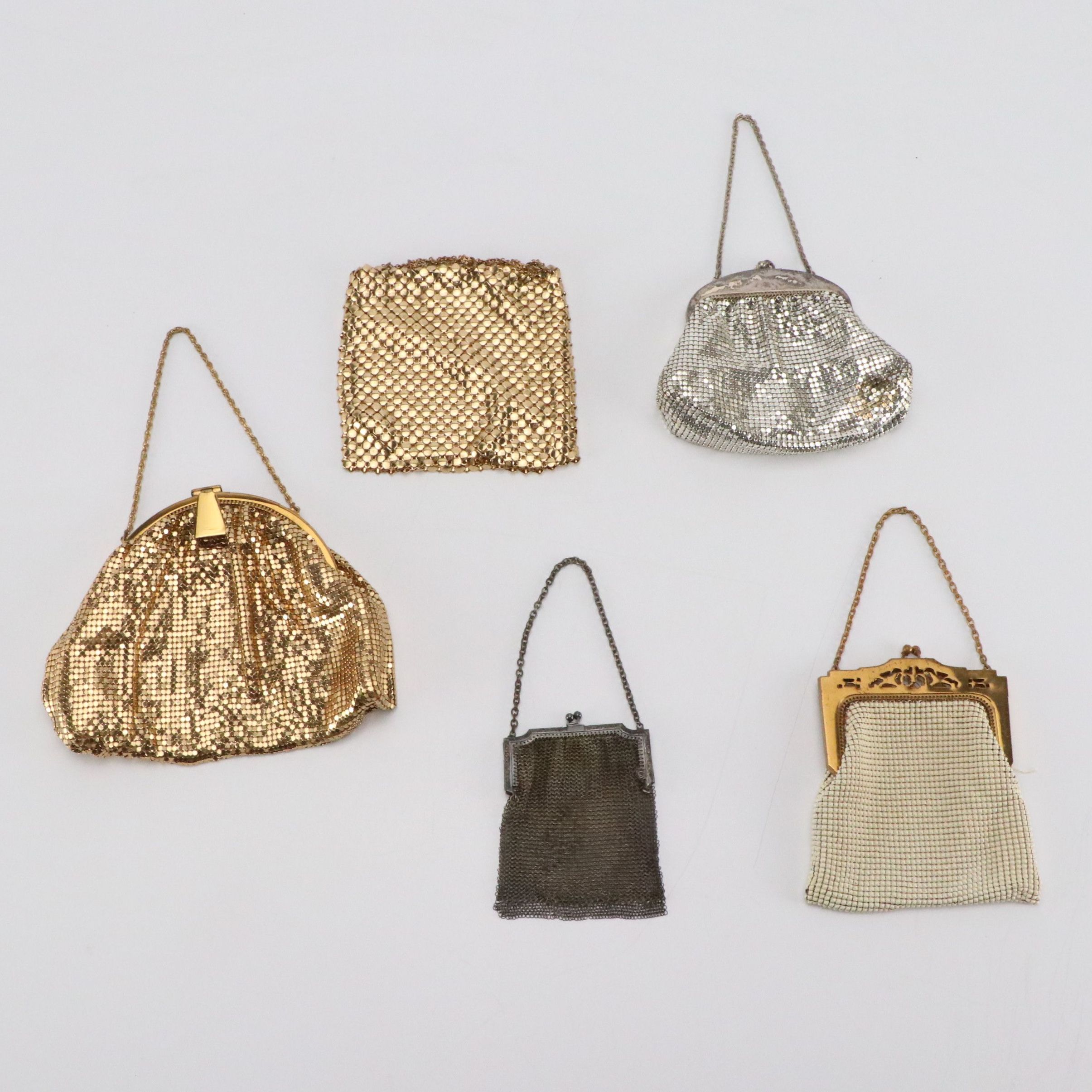 Whiting & Davis Ring Mesh and Spider/Armor Mesh Evening Bags, Vintage
