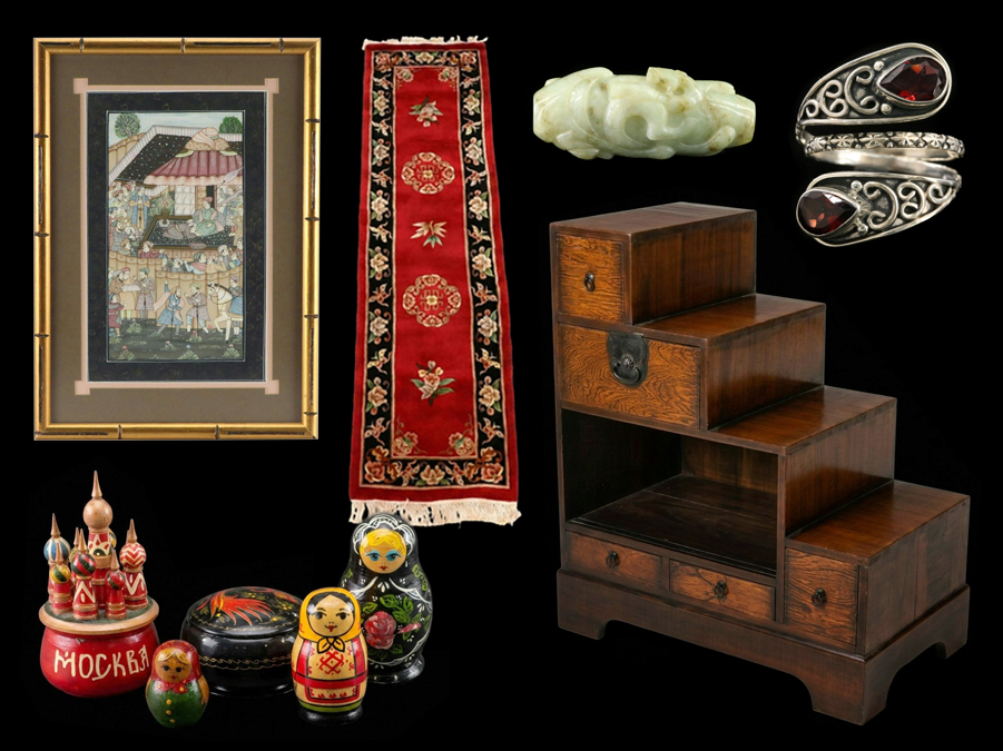 Around the World at Home: Vintage Rugs, Groovy Jewelry, Asian Treasures & Artsy Curios