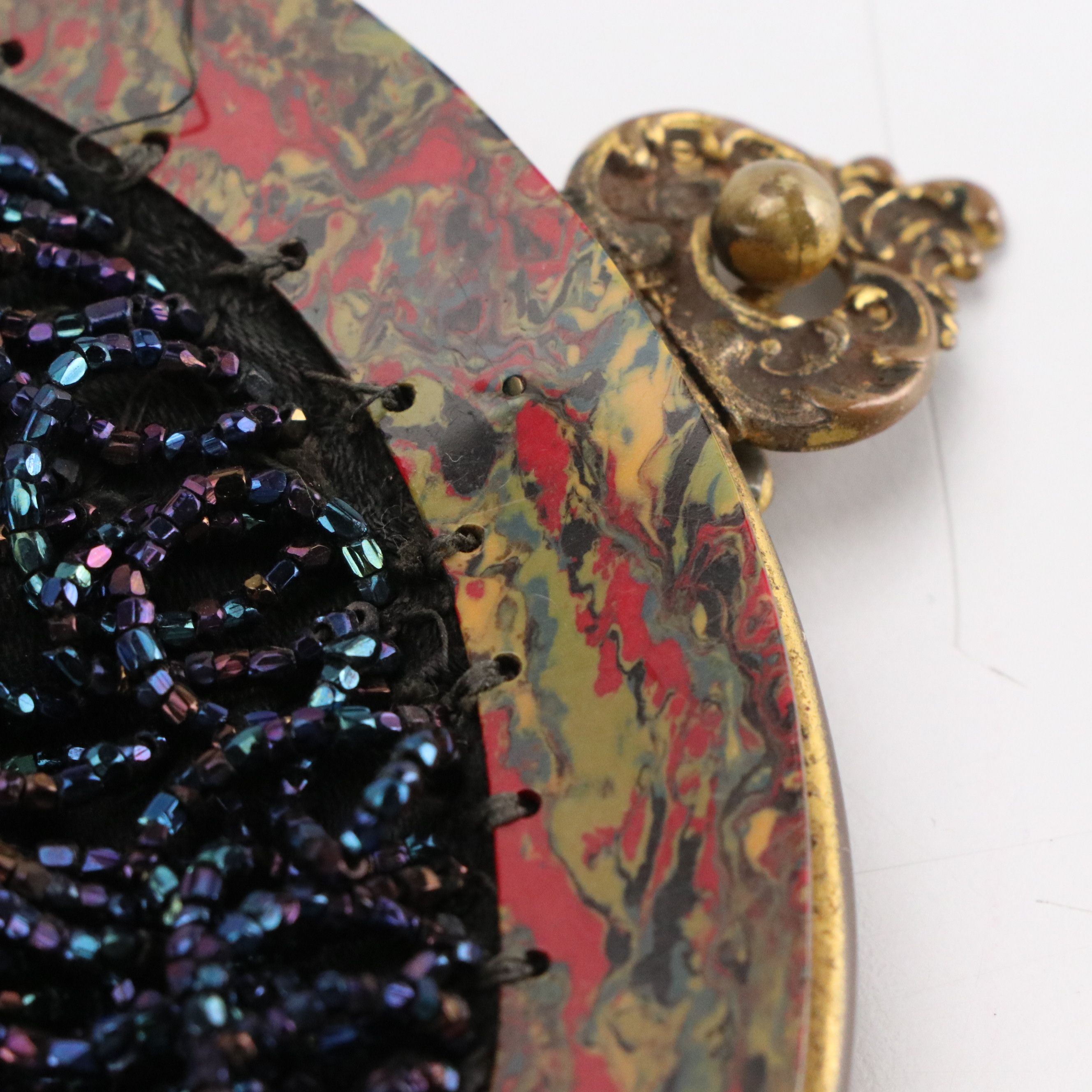 Art Deco Swirl Resin Frame Bead Bag, Japanese Rice Paper Wallet, and More