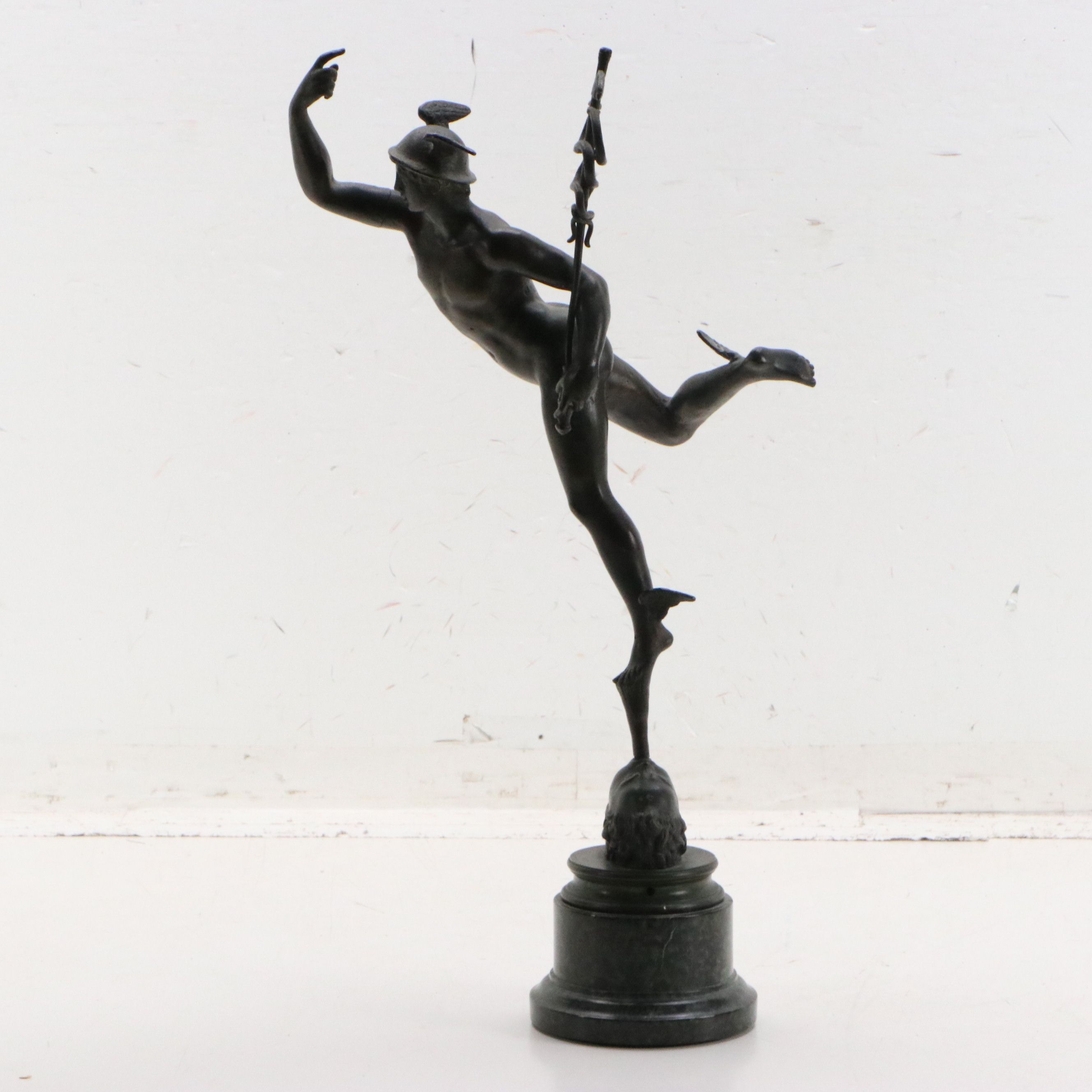 After Giambologna Spelter Sculpture "Flying Mercury"