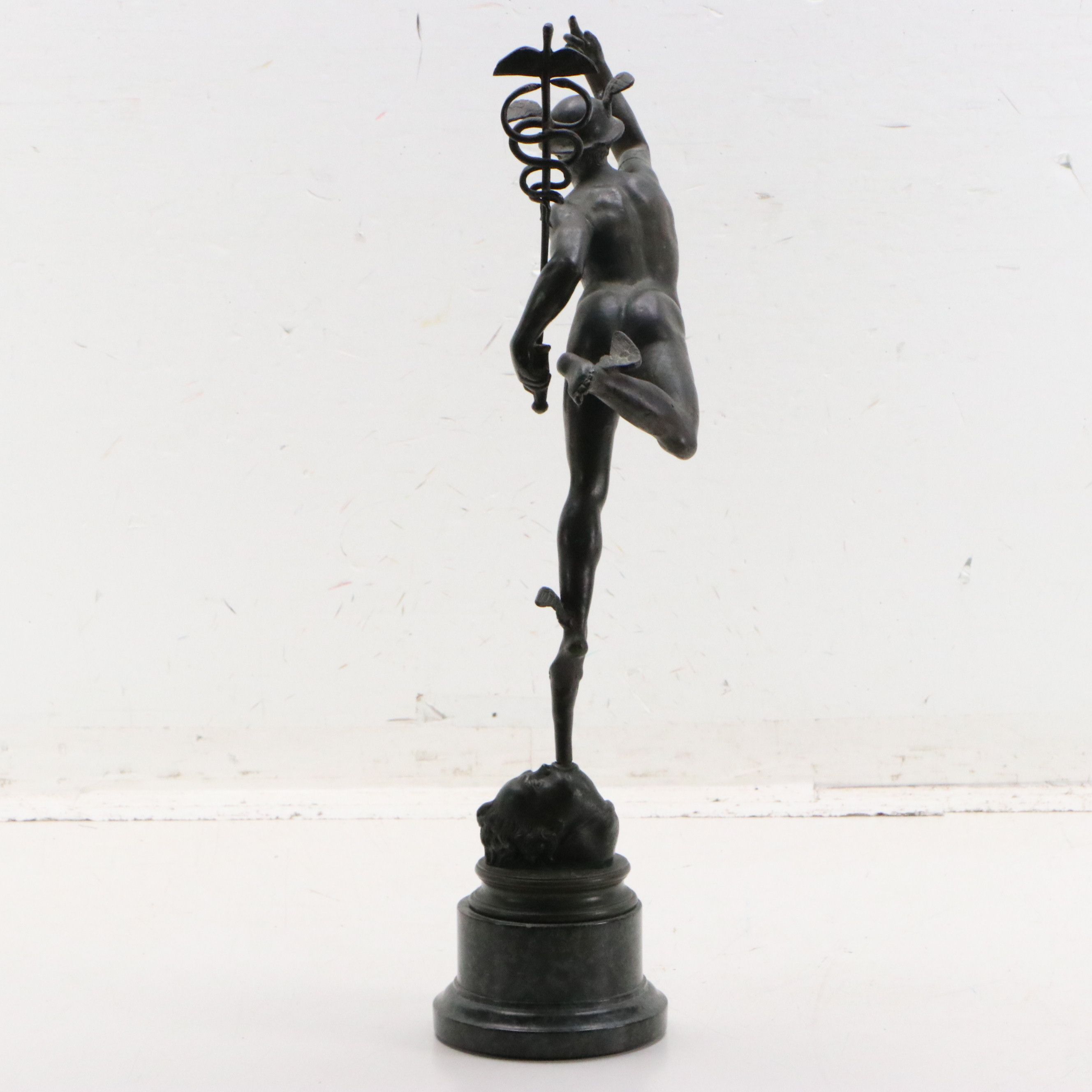 After Giambologna Spelter Sculpture "Flying Mercury"