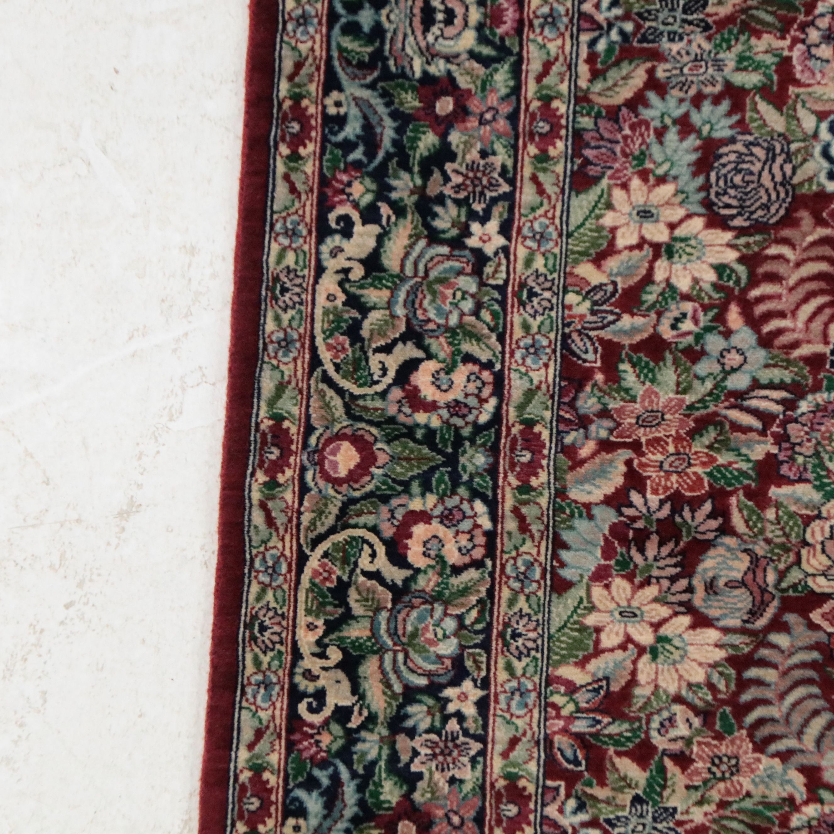 4'2 x 6'5 Hand-Knotted Pakistani Persian Tabriz Area Rug
