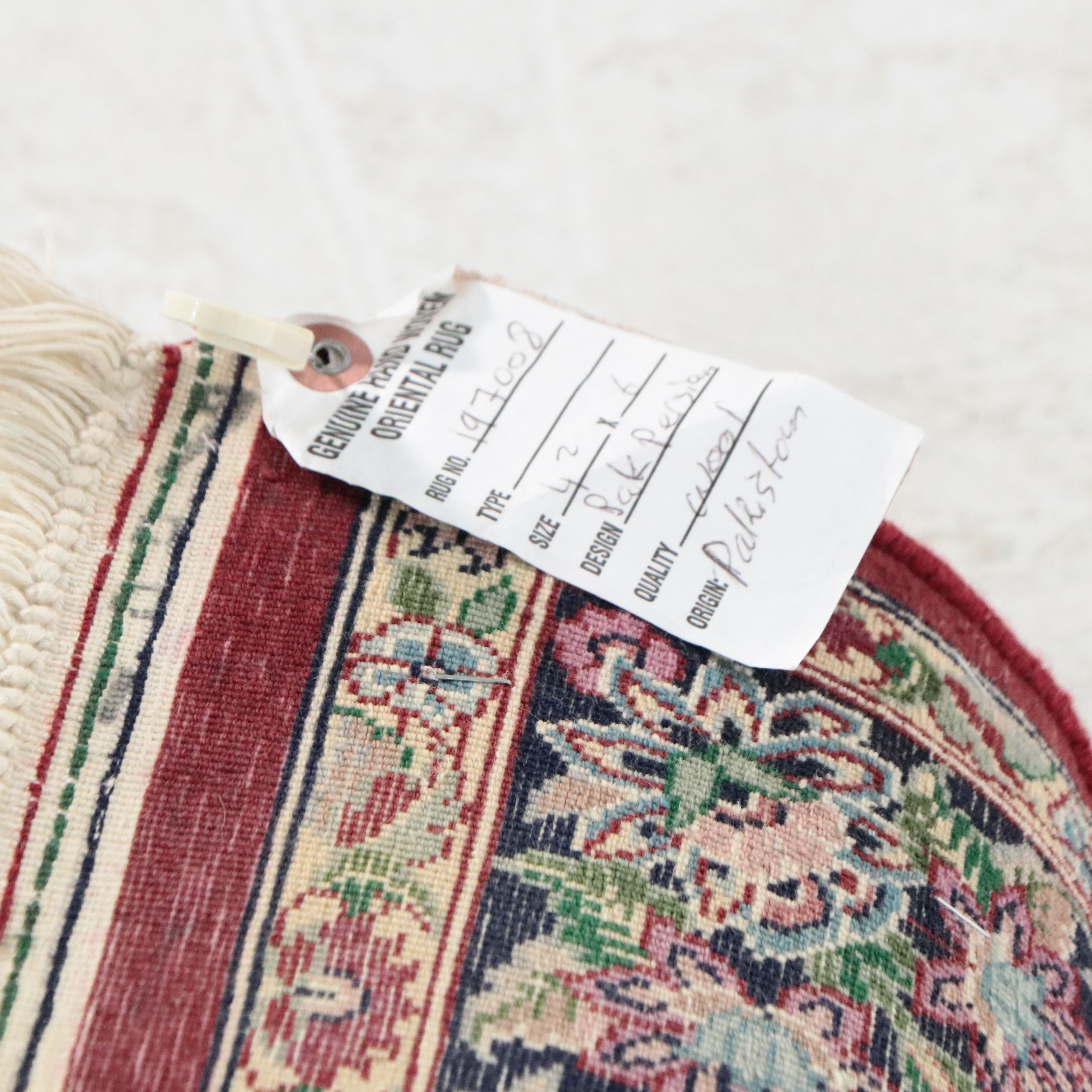 4'2 x 6'5 Hand-Knotted Pakistani Persian Tabriz Area Rug