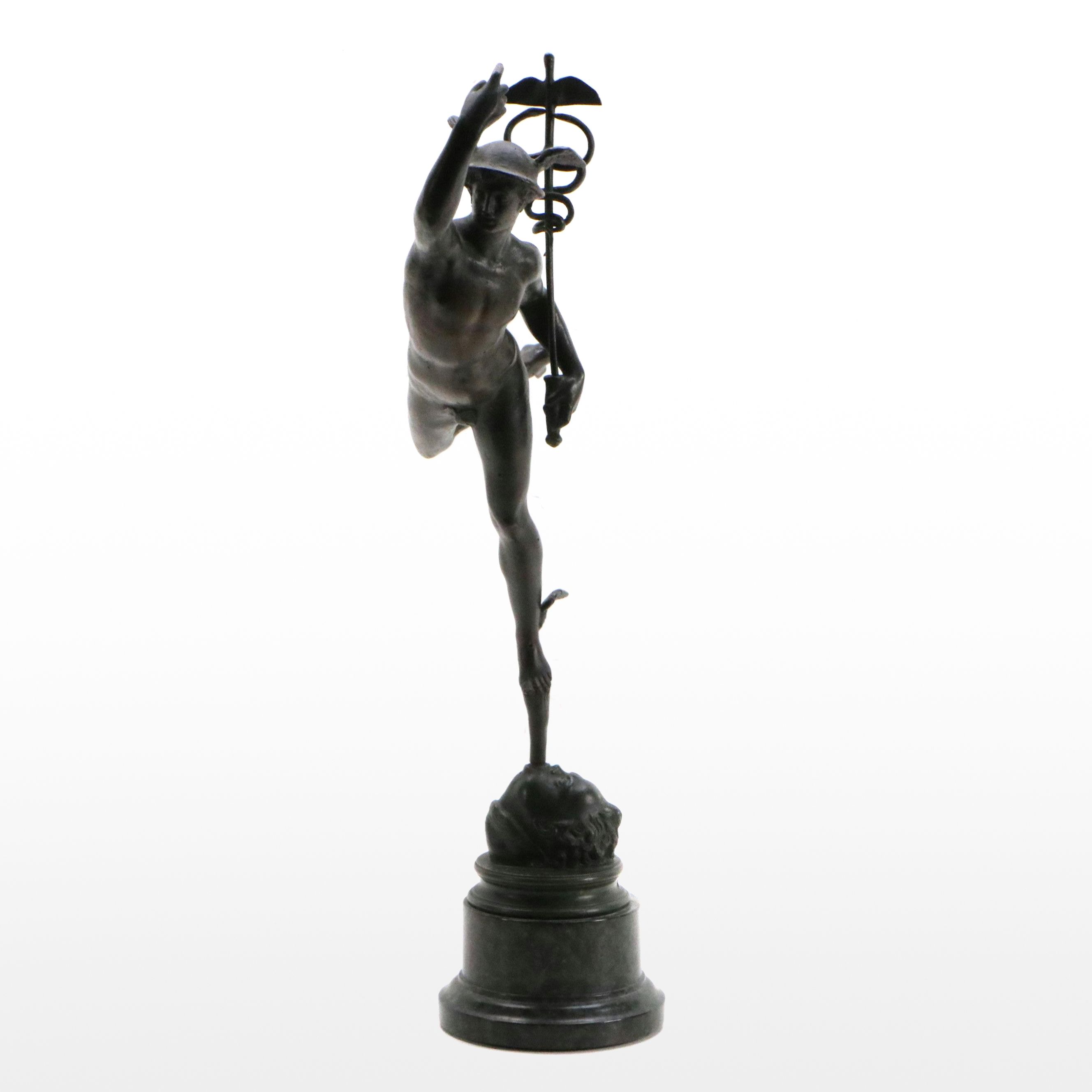 After Giambologna Spelter Sculpture "Flying Mercury"