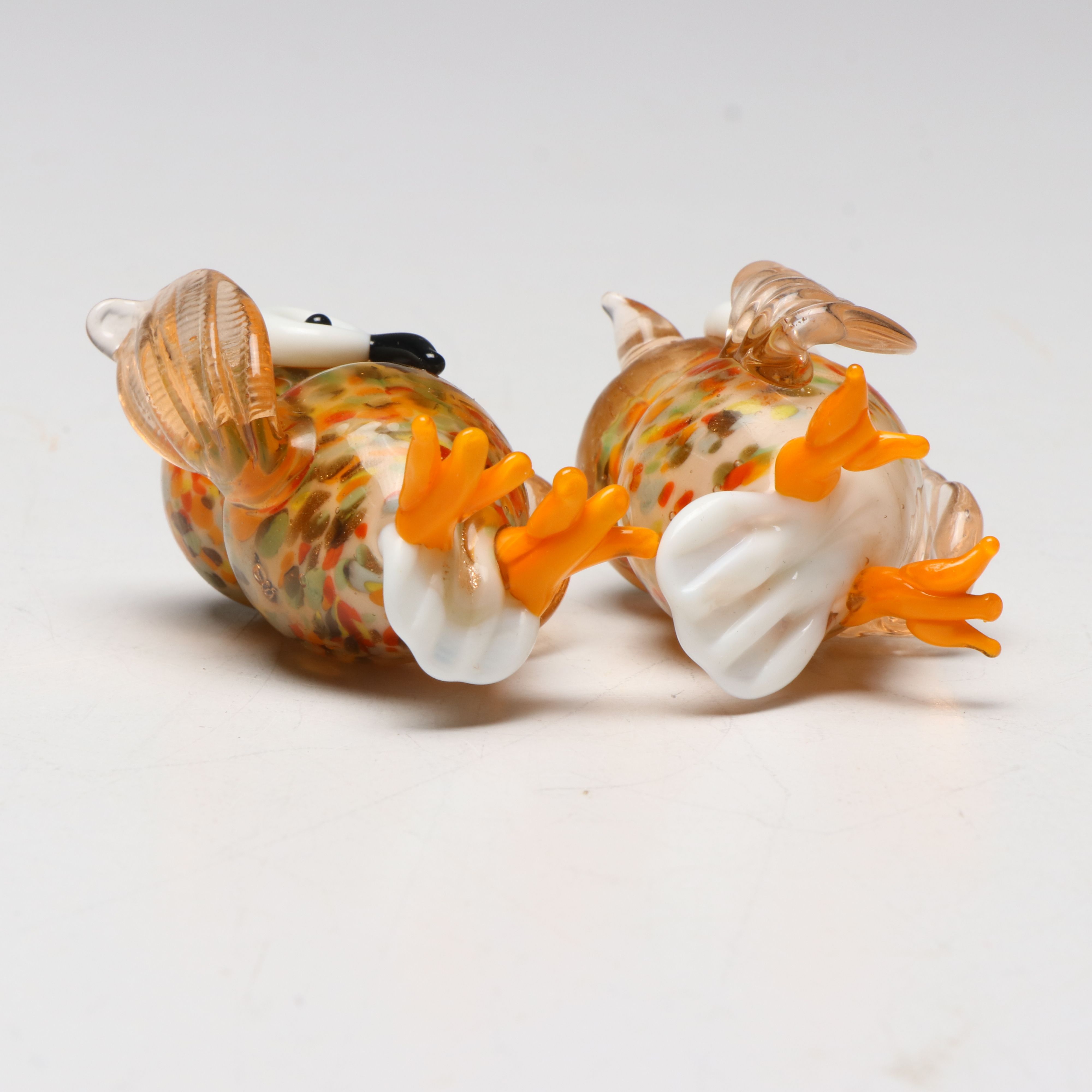 Flamework Art Glass Confetti Owls