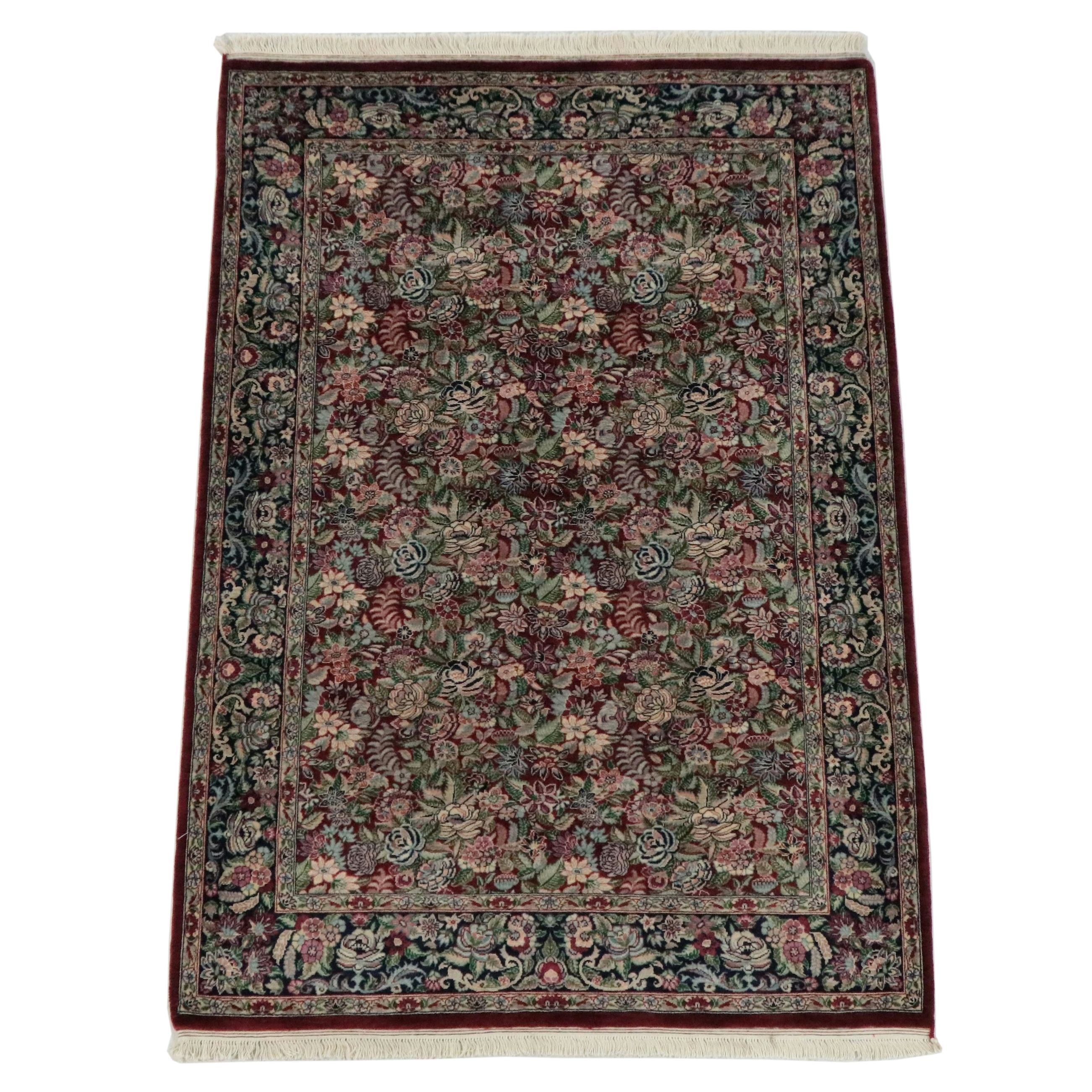 4'2 x 6'5 Hand-Knotted Pakistani Persian Tabriz Area Rug