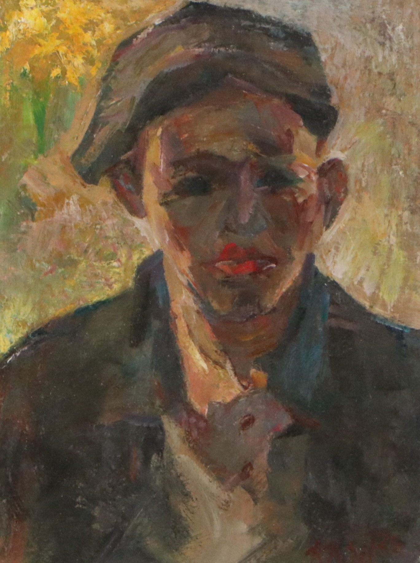 Kevin Kasik Portrait Oil Painting "Forlorn Day Laborer," 2025