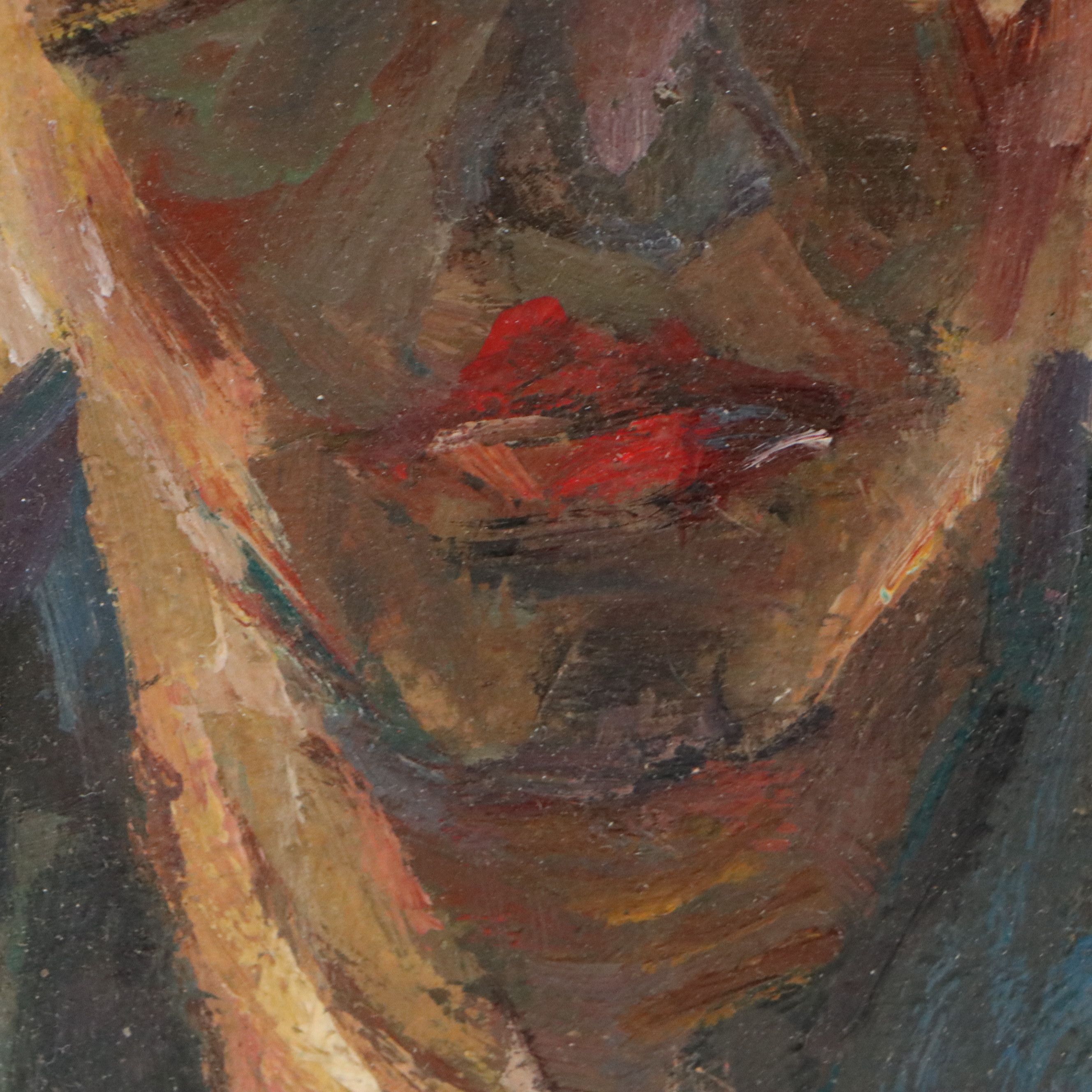 Kevin Kasik Portrait Oil Painting "Forlorn Day Laborer," 2025