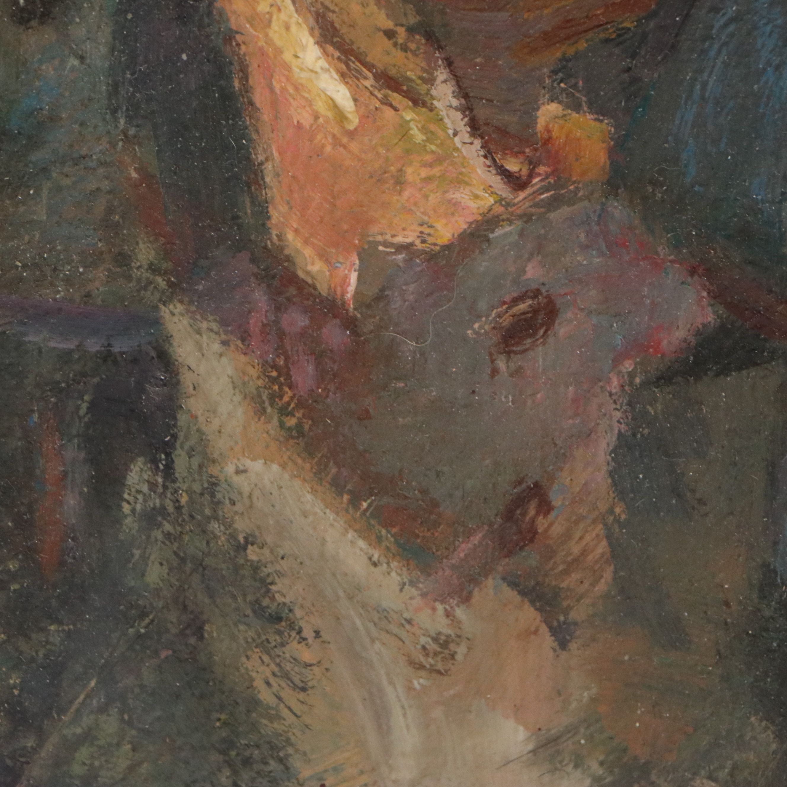 Kevin Kasik Portrait Oil Painting "Forlorn Day Laborer," 2025